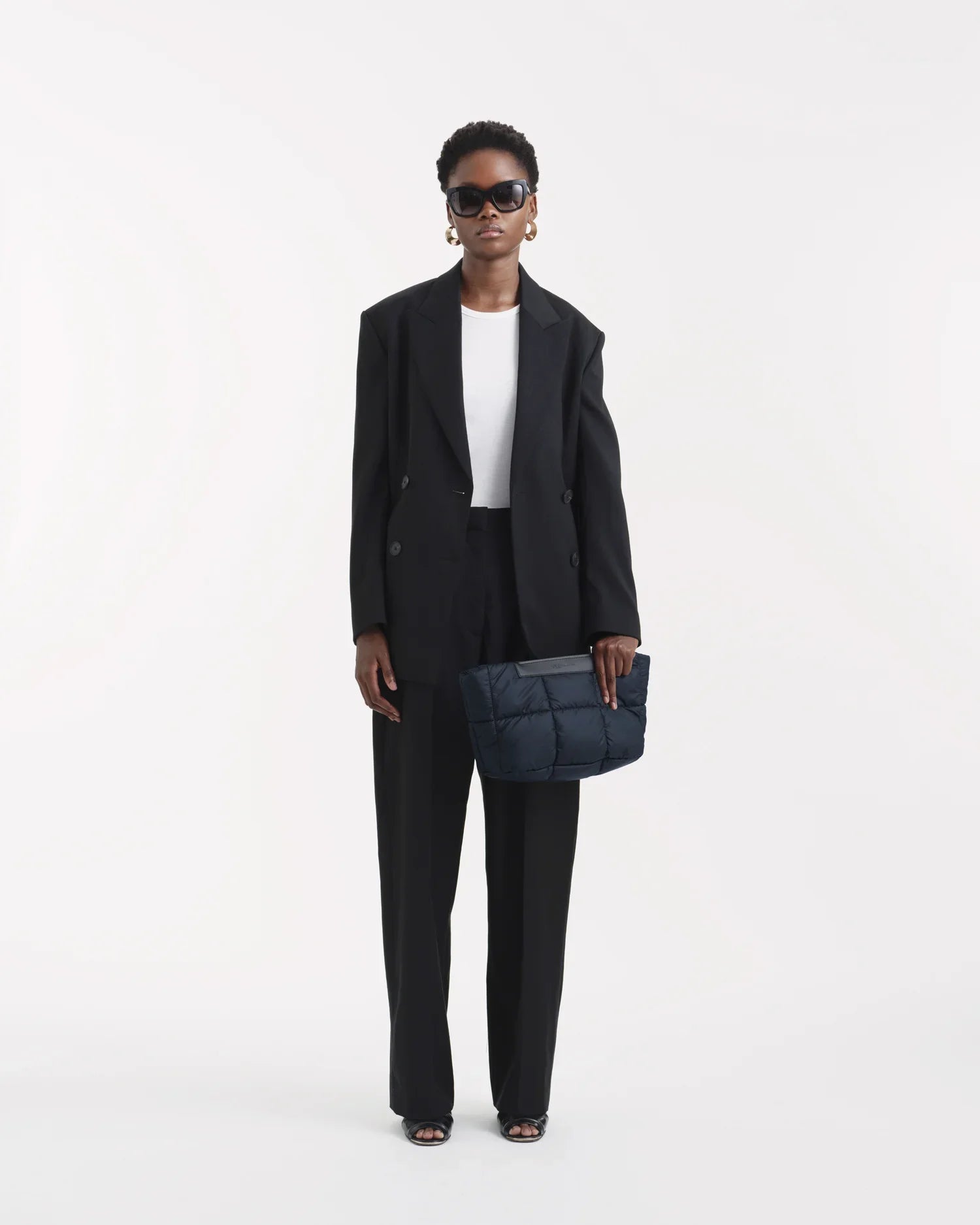 Porter Basque Clutch Dark Navy