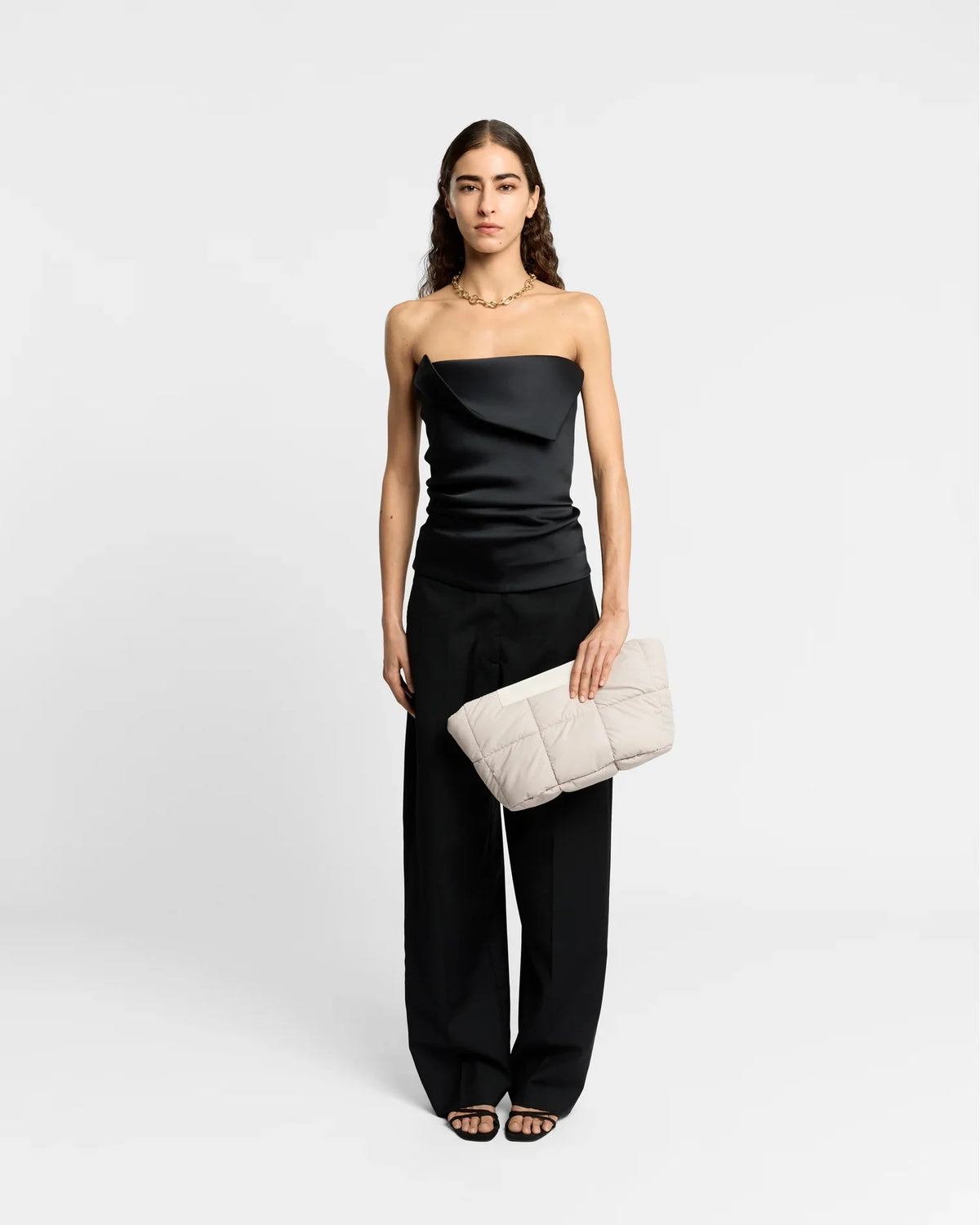 Porter Basque Clutch Soft Taupe