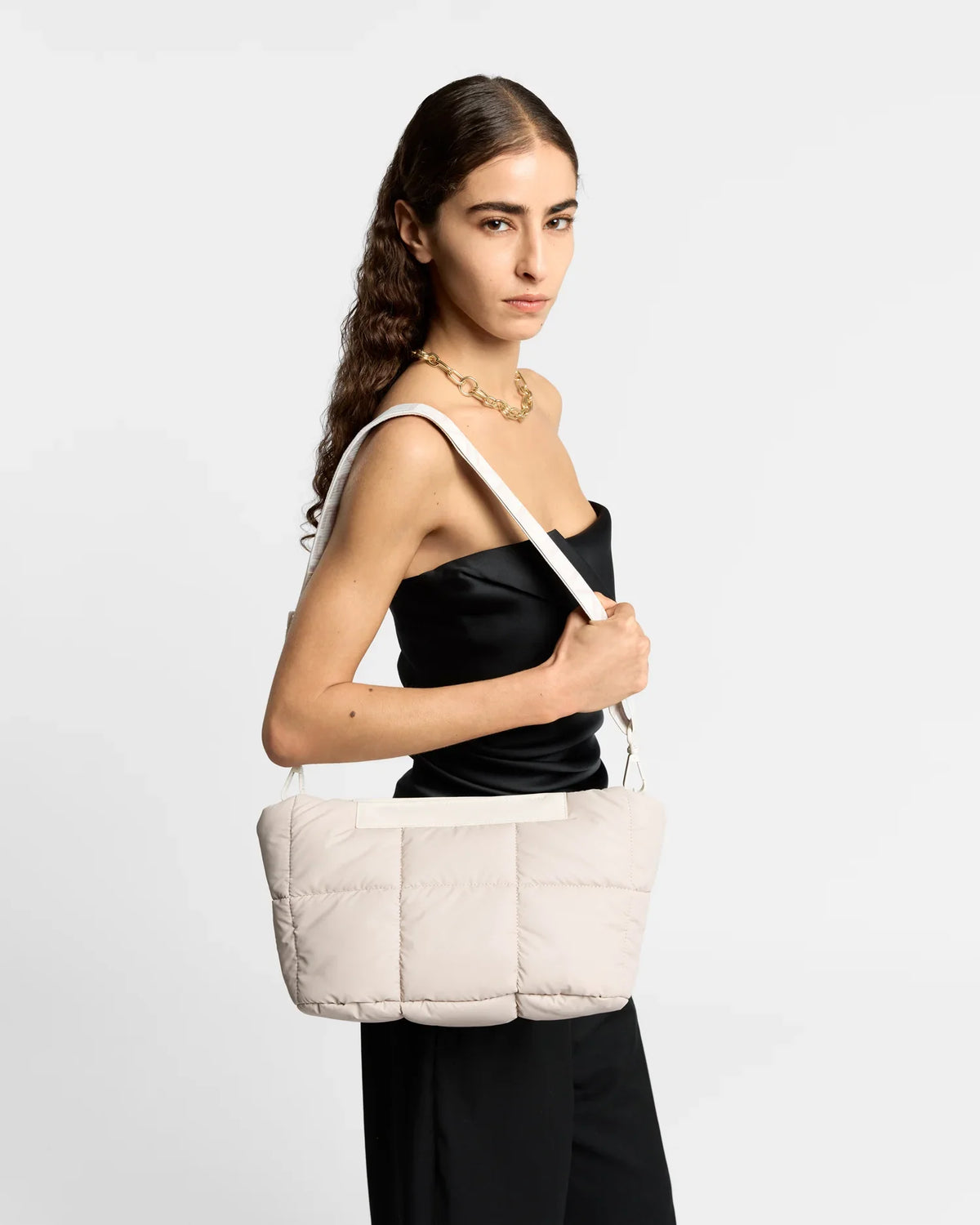 Porter Basque Clutch Soft Taupe