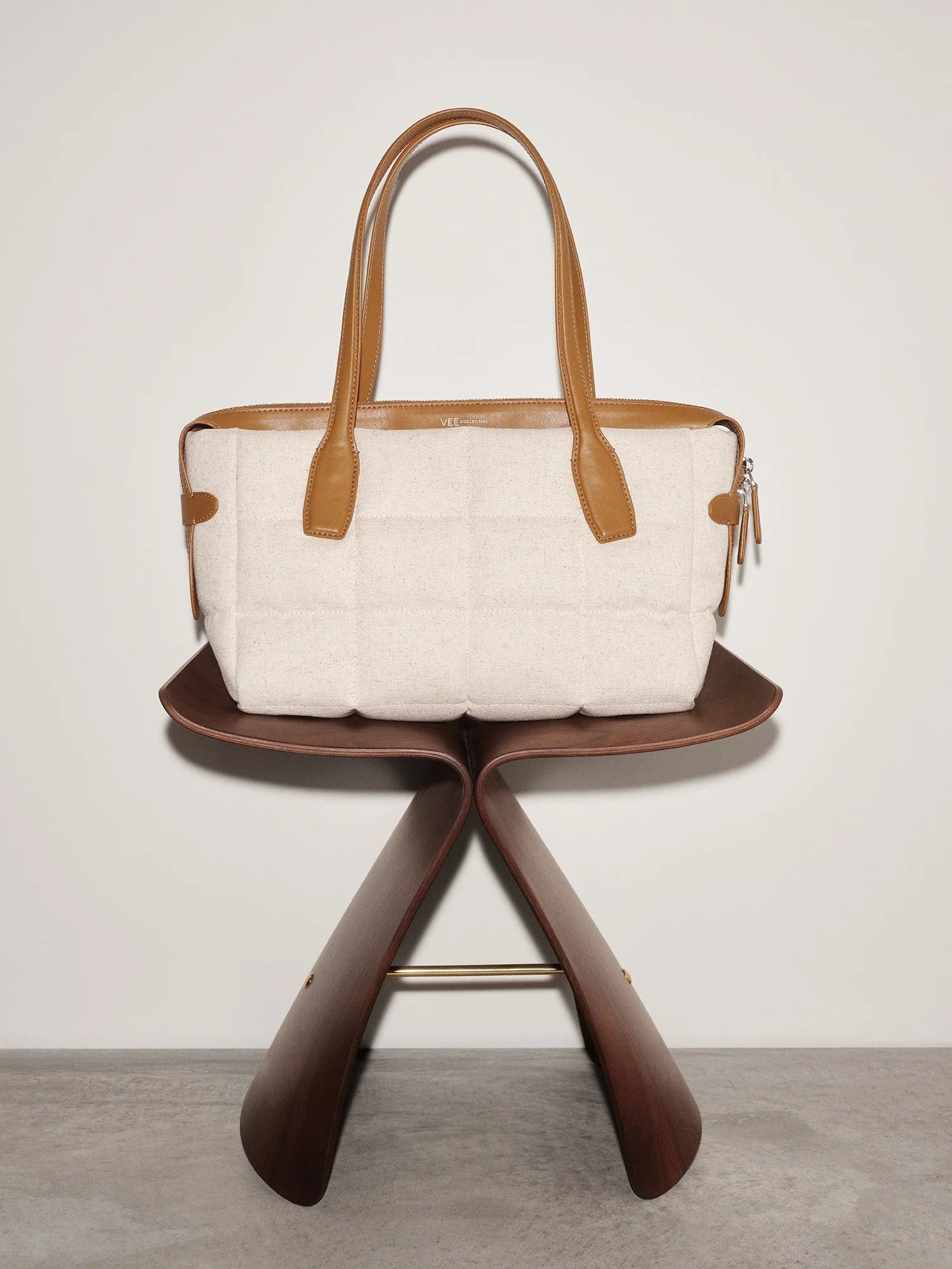 Tela Tote Small Natural Tan Canvas