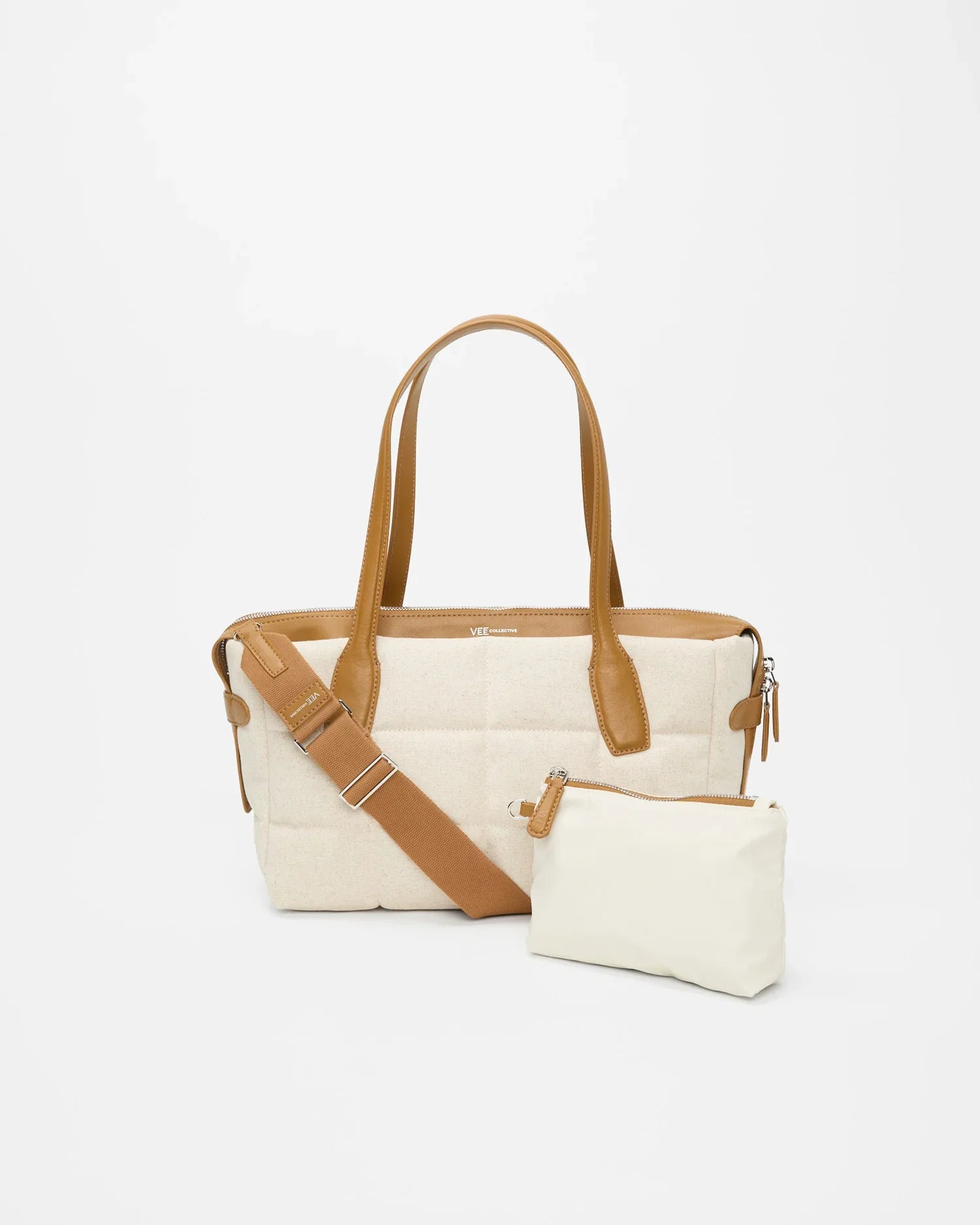 Tela Tote Small Natural Tan Canvas