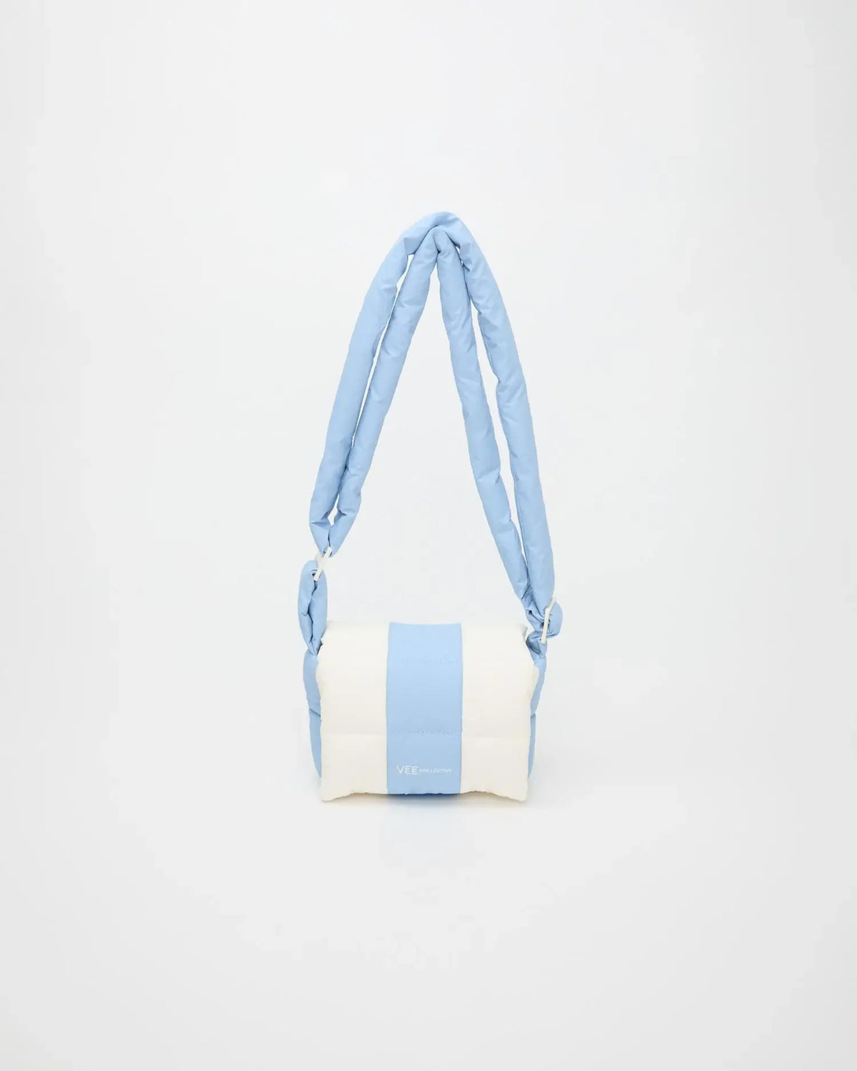 Porter Messenger Mini Cerulean - Marshmallow Stripes