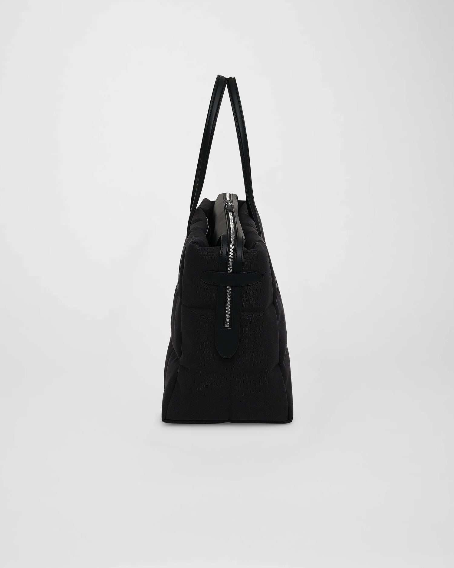 Tela Tote Large Black Canvas