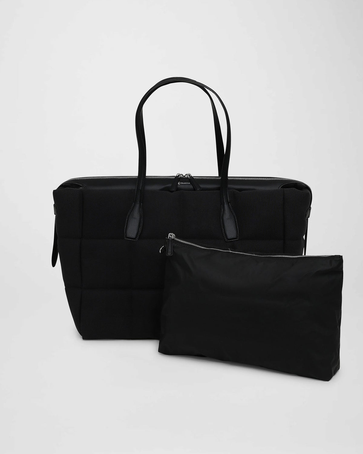 Tela Tote Large Black Canvas