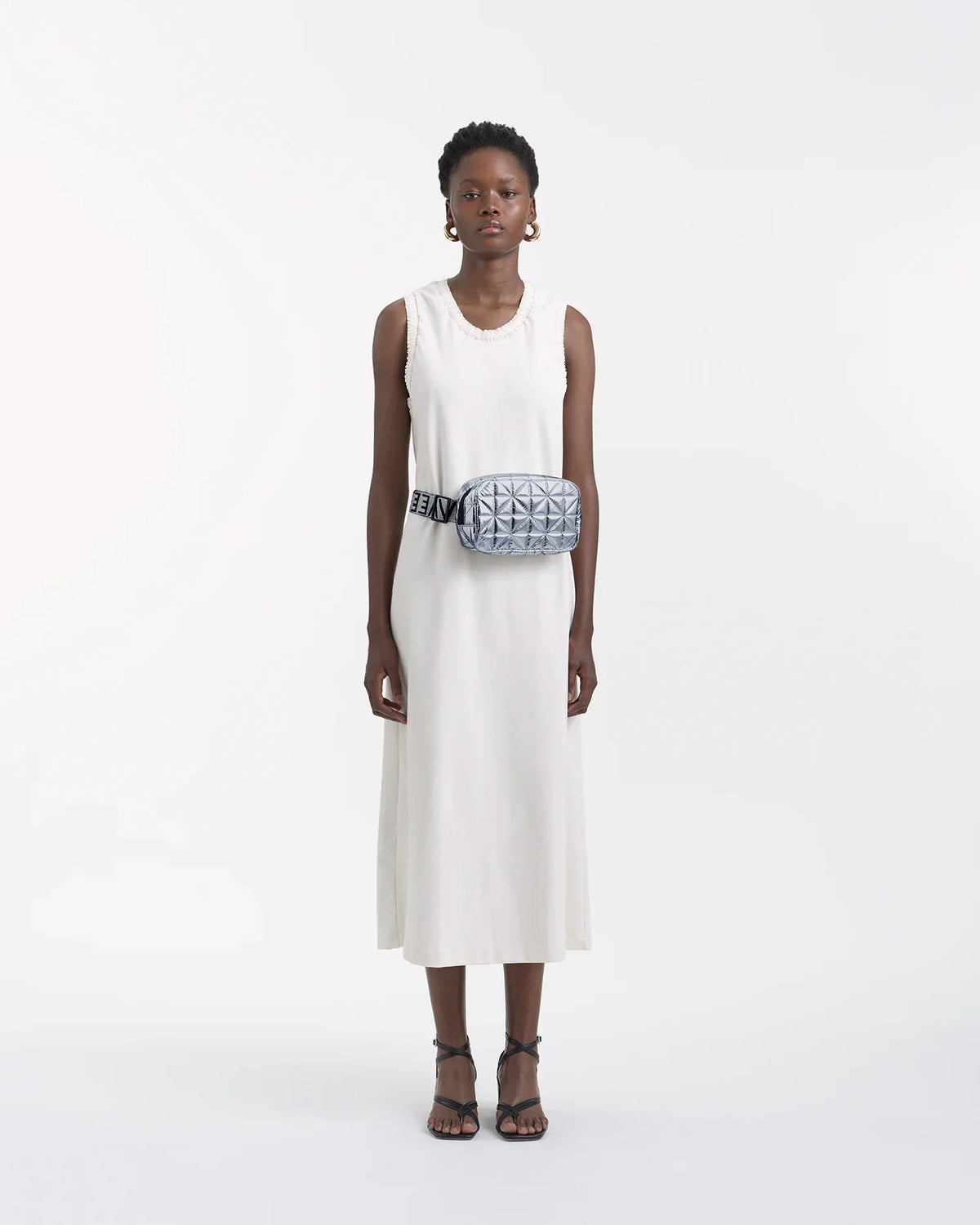 Vee Belt Bag Icy Silver