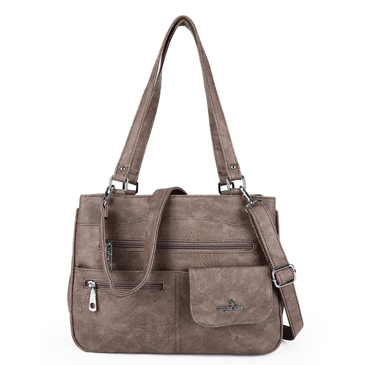 Multi-Pocket Shoulder & Crossbody Commuter Bag