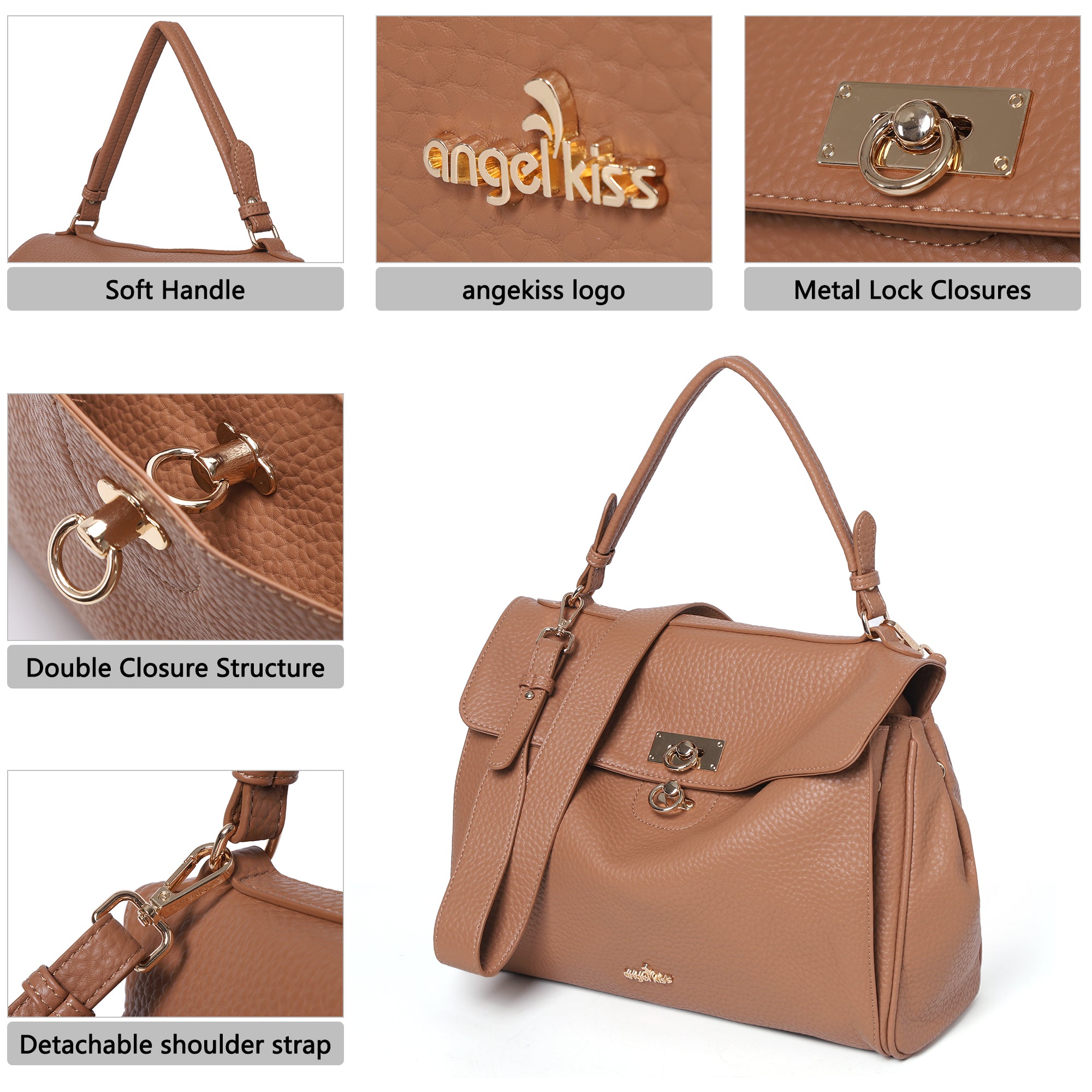 Angelkiss Elegant Urban Tote | Leather Shoulder Bag for Women