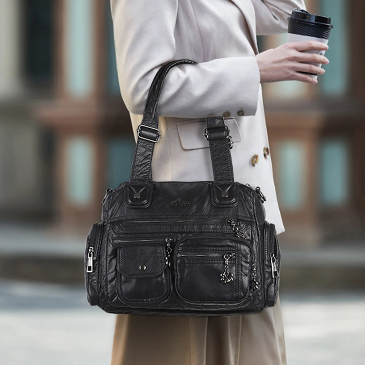 Vegan Leather Bags for Work Tote handbag & Carryall & Laptop Bag