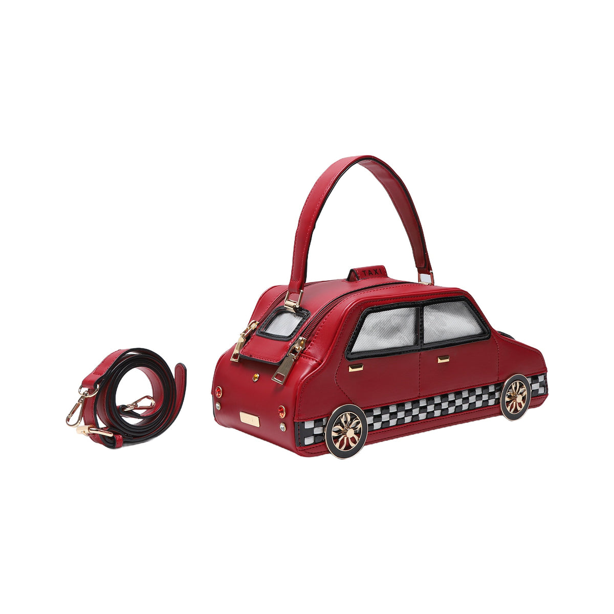 Unique Taxi Multi-functional Adjustable Crossbody Bag