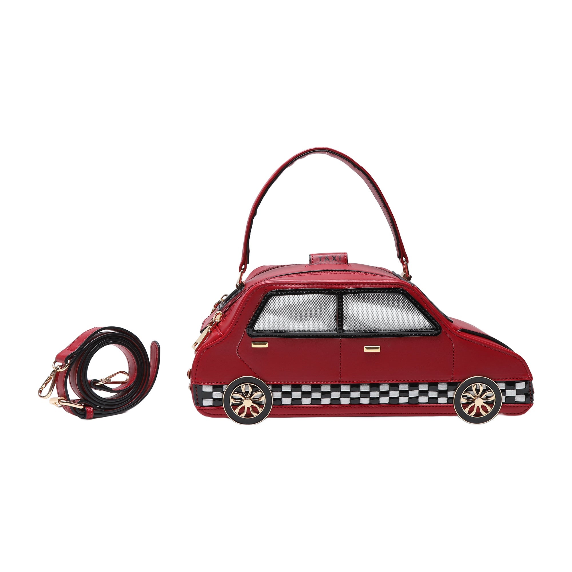 Unique Taxi Multi-functional Adjustable Crossbody Bag