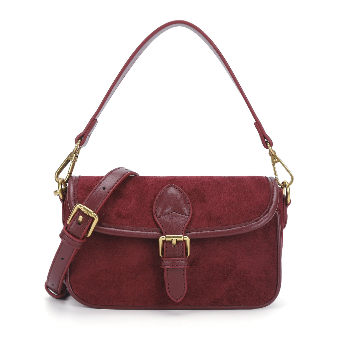 Suede Multi-Color Mini Shoulder Bag