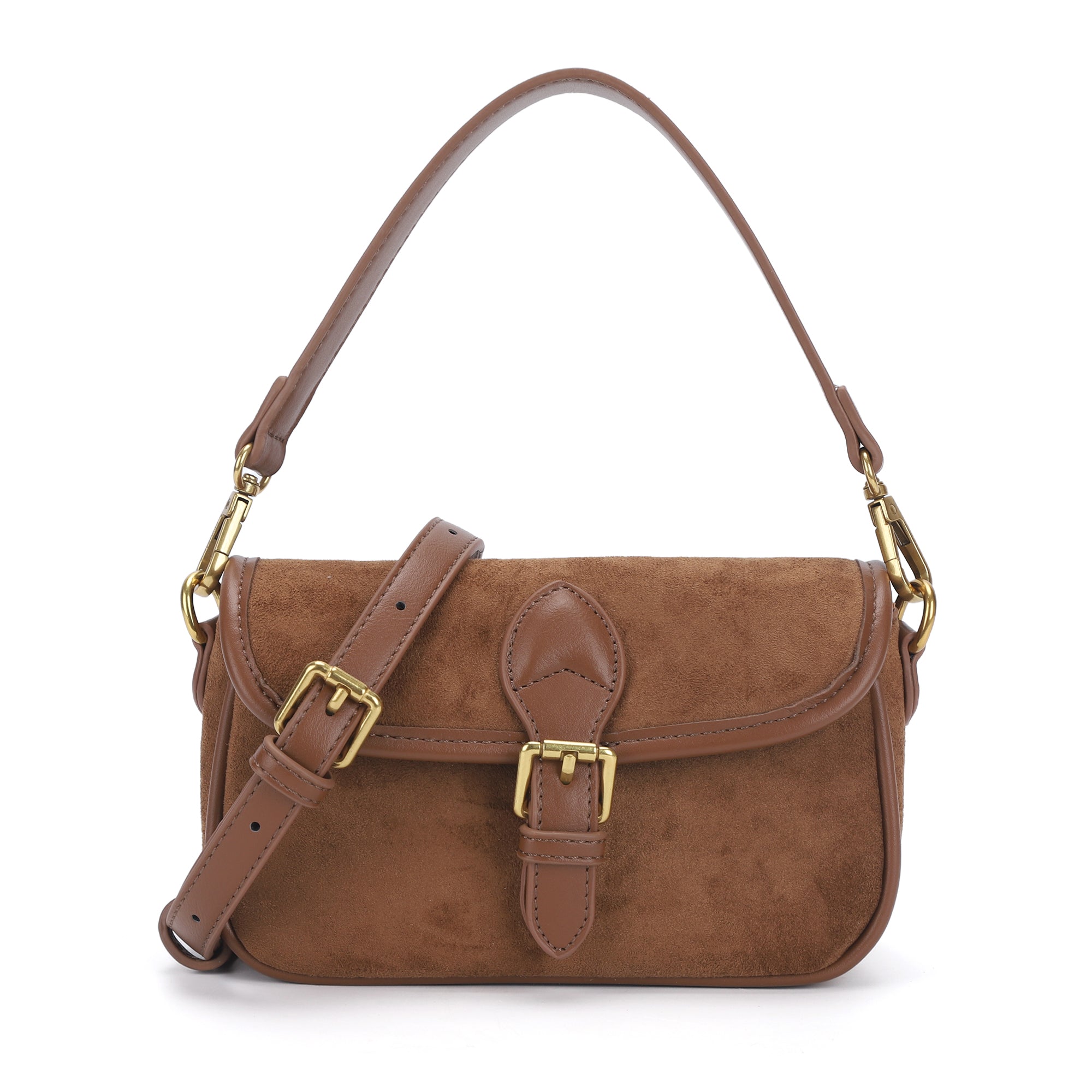 Suede Multi-Color Mini Shoulder Bag