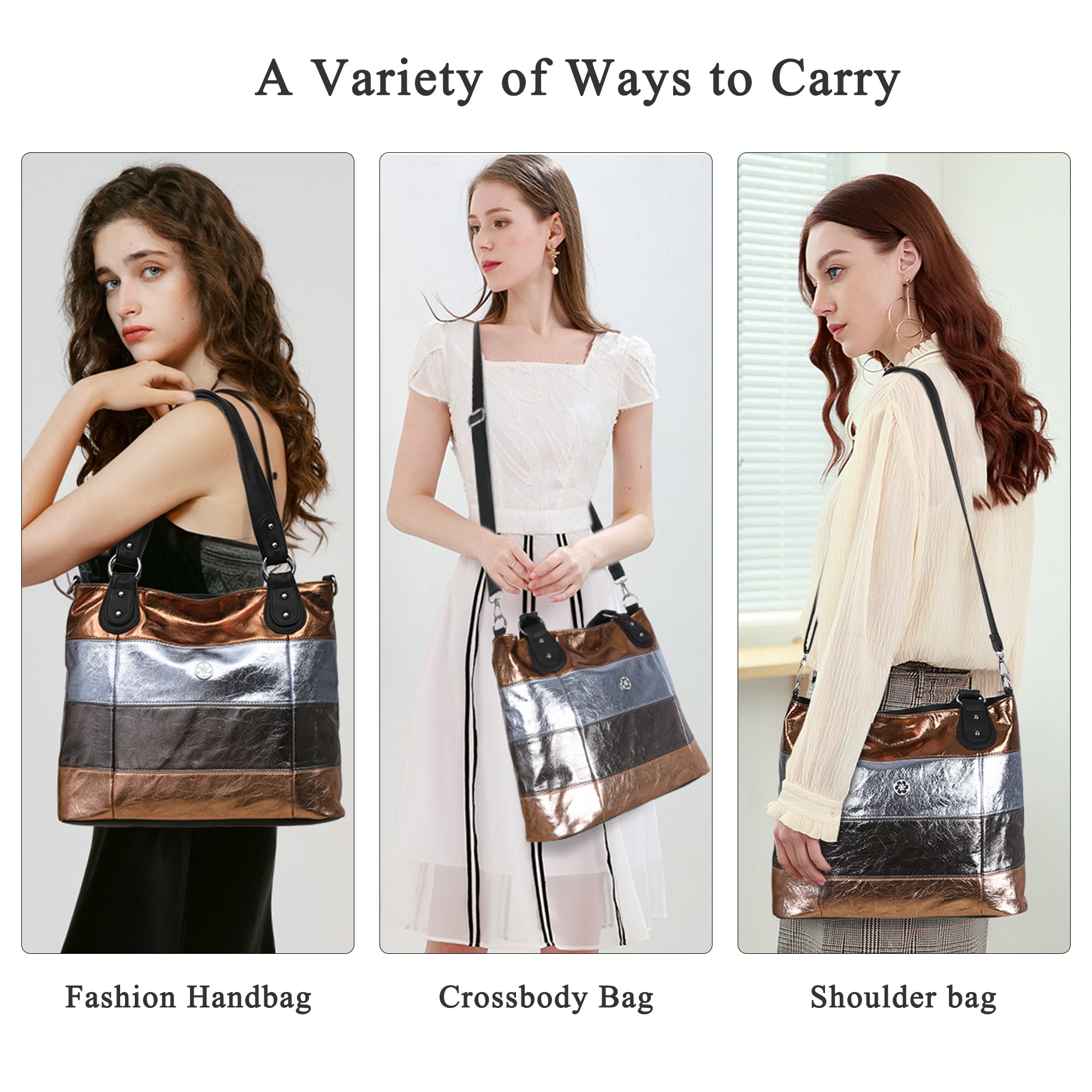 Soft Washed PU Leather Shoulder Crossbody Handbags