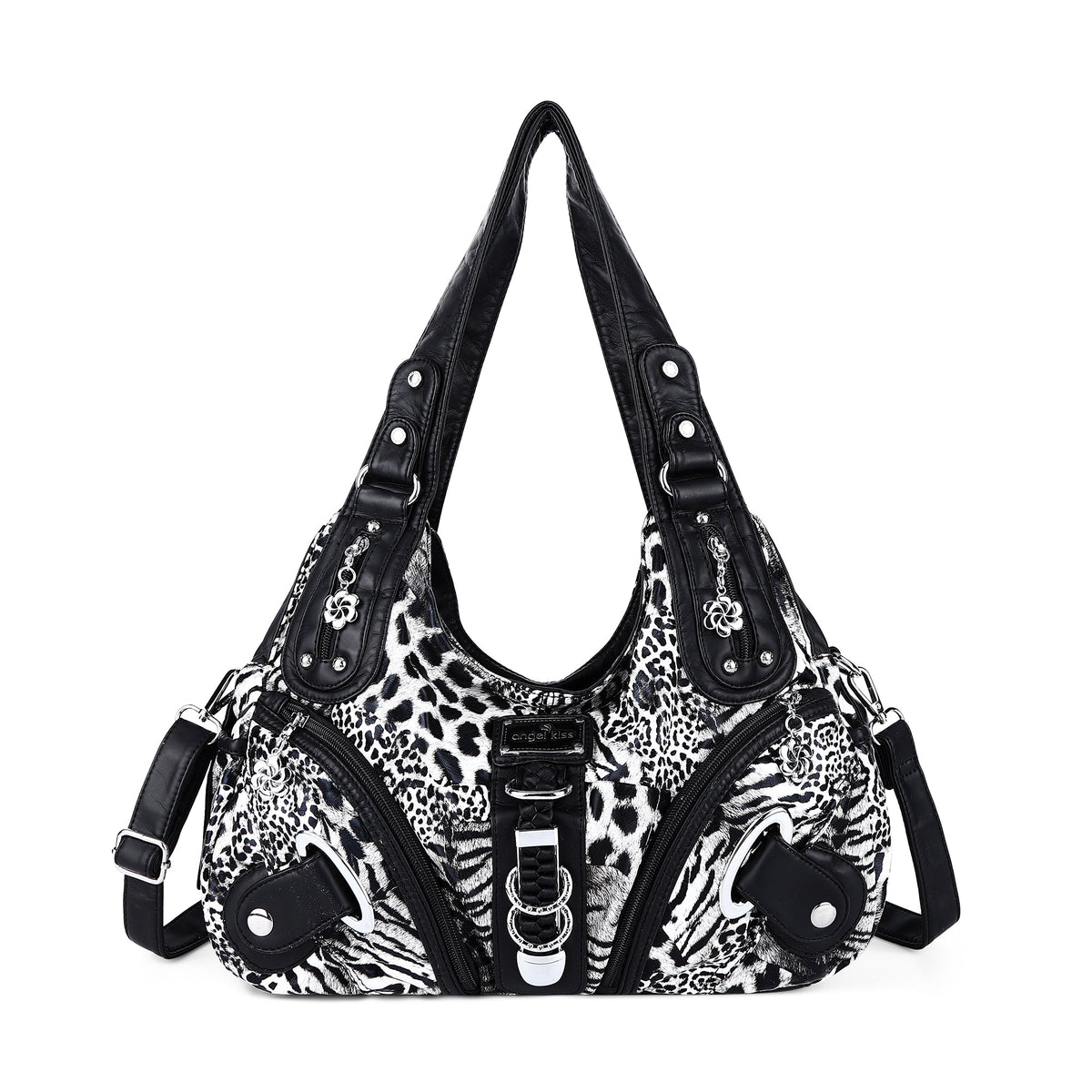 Large Capacity Multi-Functional Leopard Print Shoulder Bag