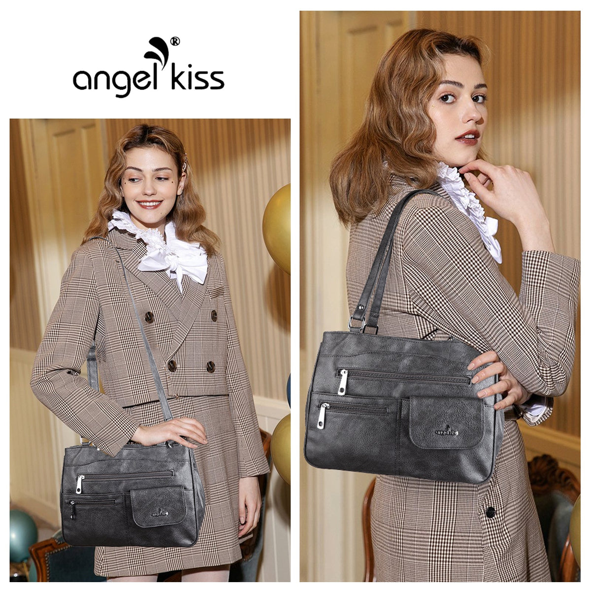 Multi-Pocket Shoulder & Crossbody Commuter Bag