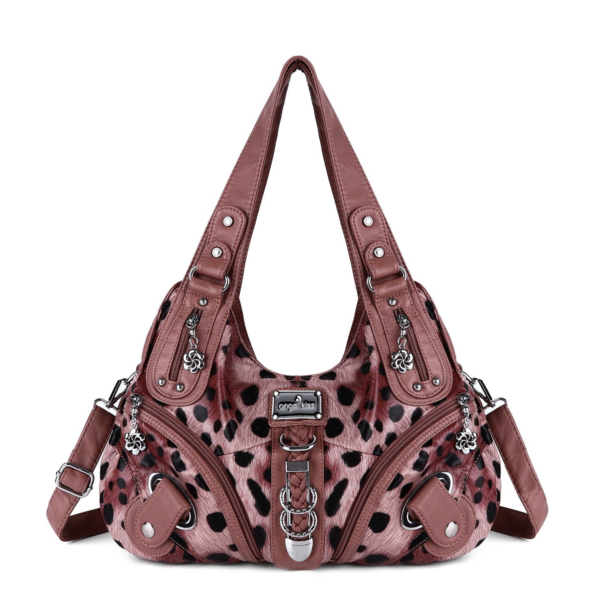 Large Capacity Multi-Functional Leopard Print Shoulder Bag