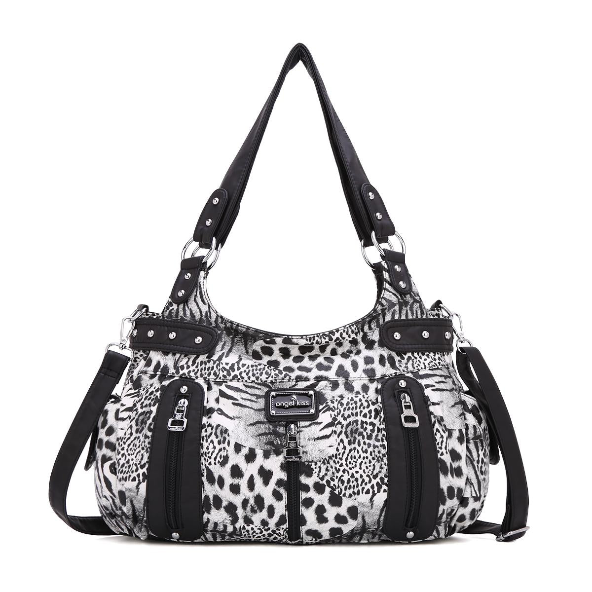 Fashion Large Capacity Leopard Print Shoulder Hobo Bag