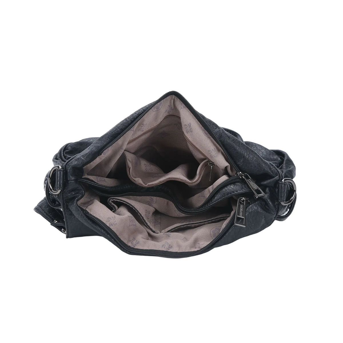 Multi-Pocket Vegan Leather Tote Crossbody Bag | 5 Colors Available