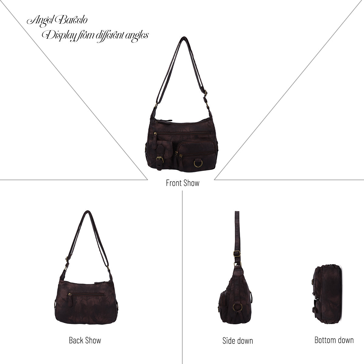 Refined Vegan Leather Crossbody Bag (Small)