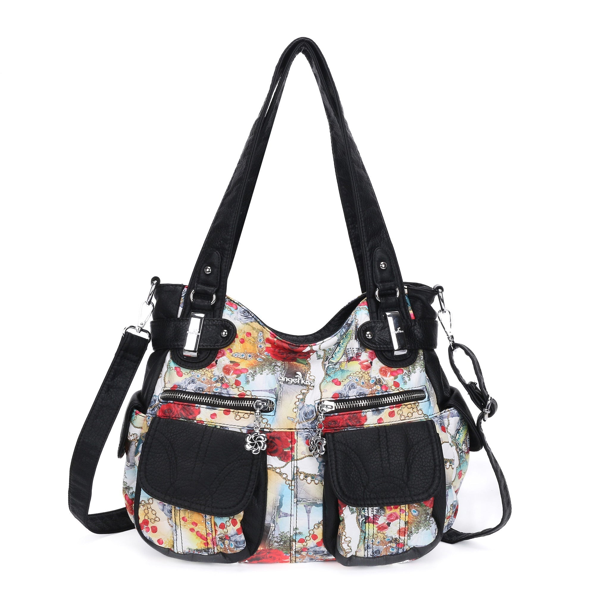 Handmade tie dye creative large capacity Hobo Bag | Angelkiss Bag