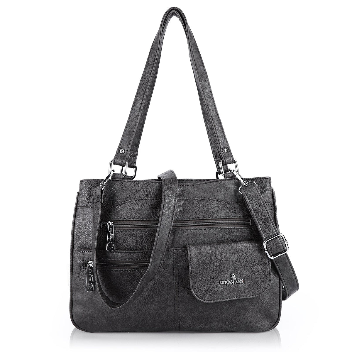 Multi-Pocket Shoulder & Crossbody Commuter Bag