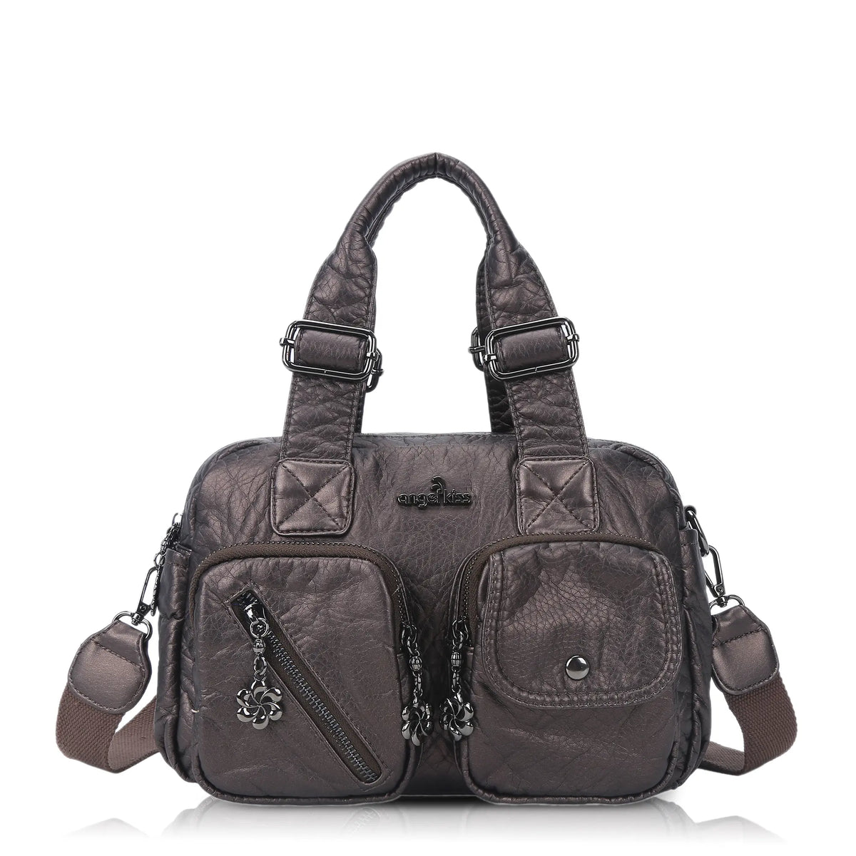 Vintage Green Handbag & Wallet Set｜Large Capacity Tote for Women