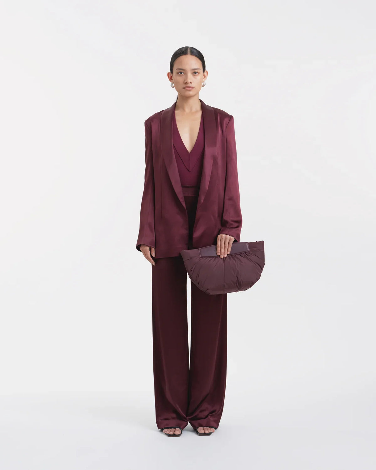 GALVAN x VEE Caba Clutch Mahogany