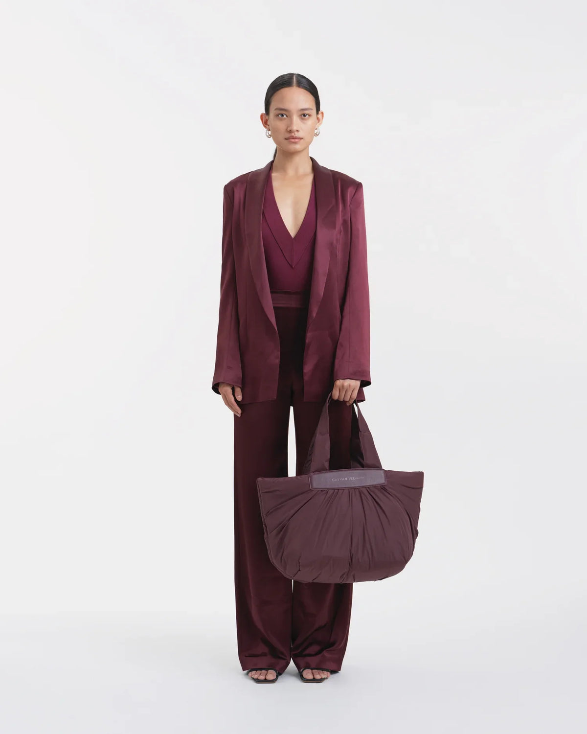GALVAN x VEE Caba Tote Medium Mahogany
