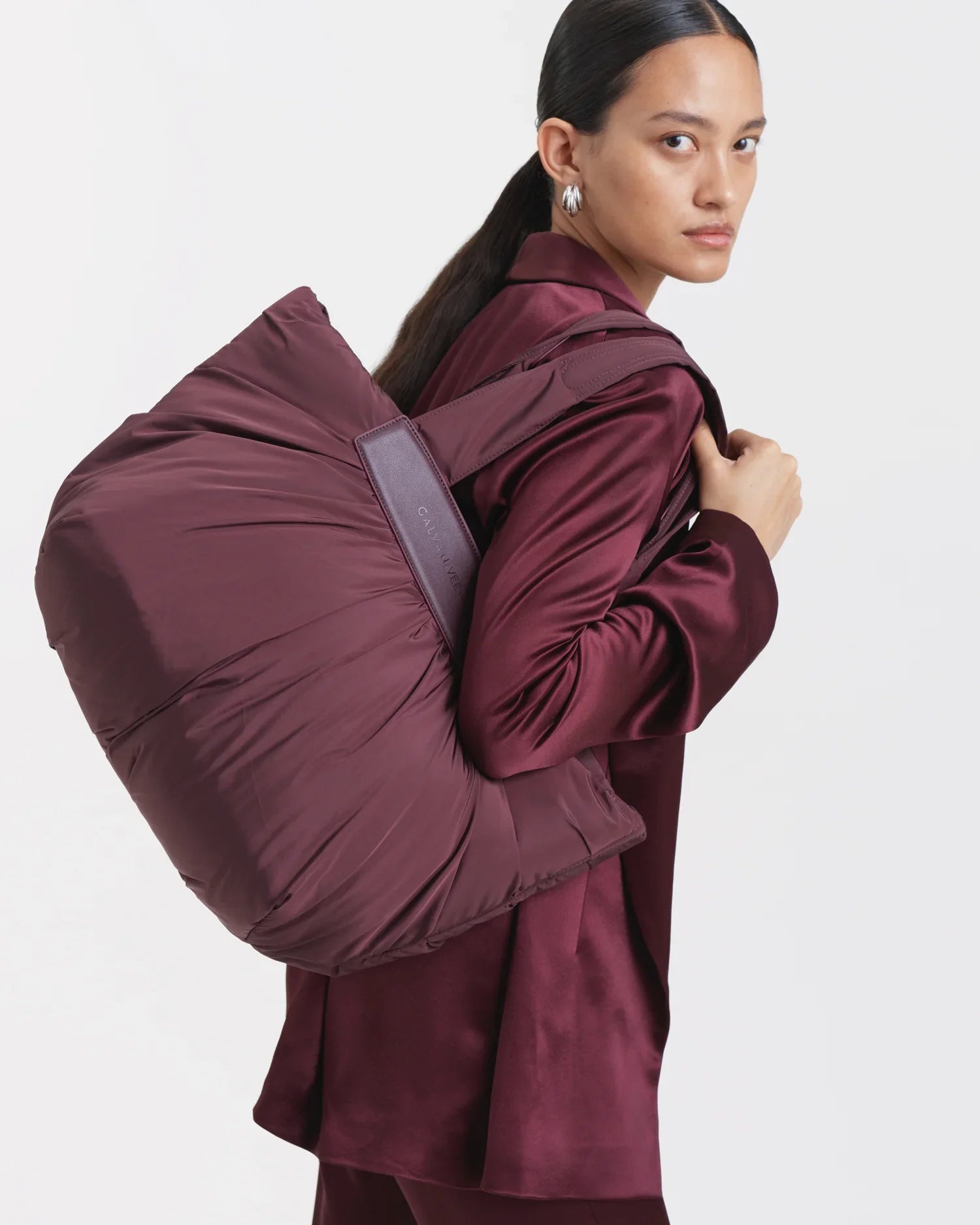 GALVAN x VEE Caba Tote Medium Mahogany