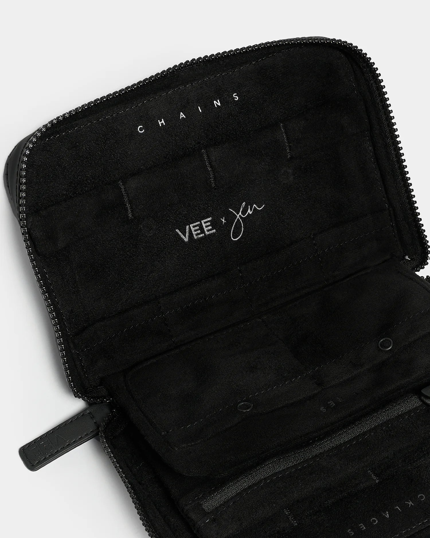VEE x Jennifer Meyer Jewelry Case Black