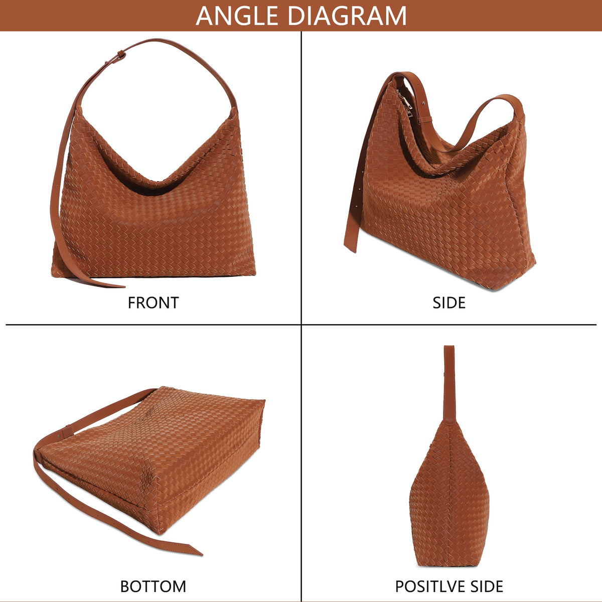 Angel Kiss vintage woven bag women's tote bag