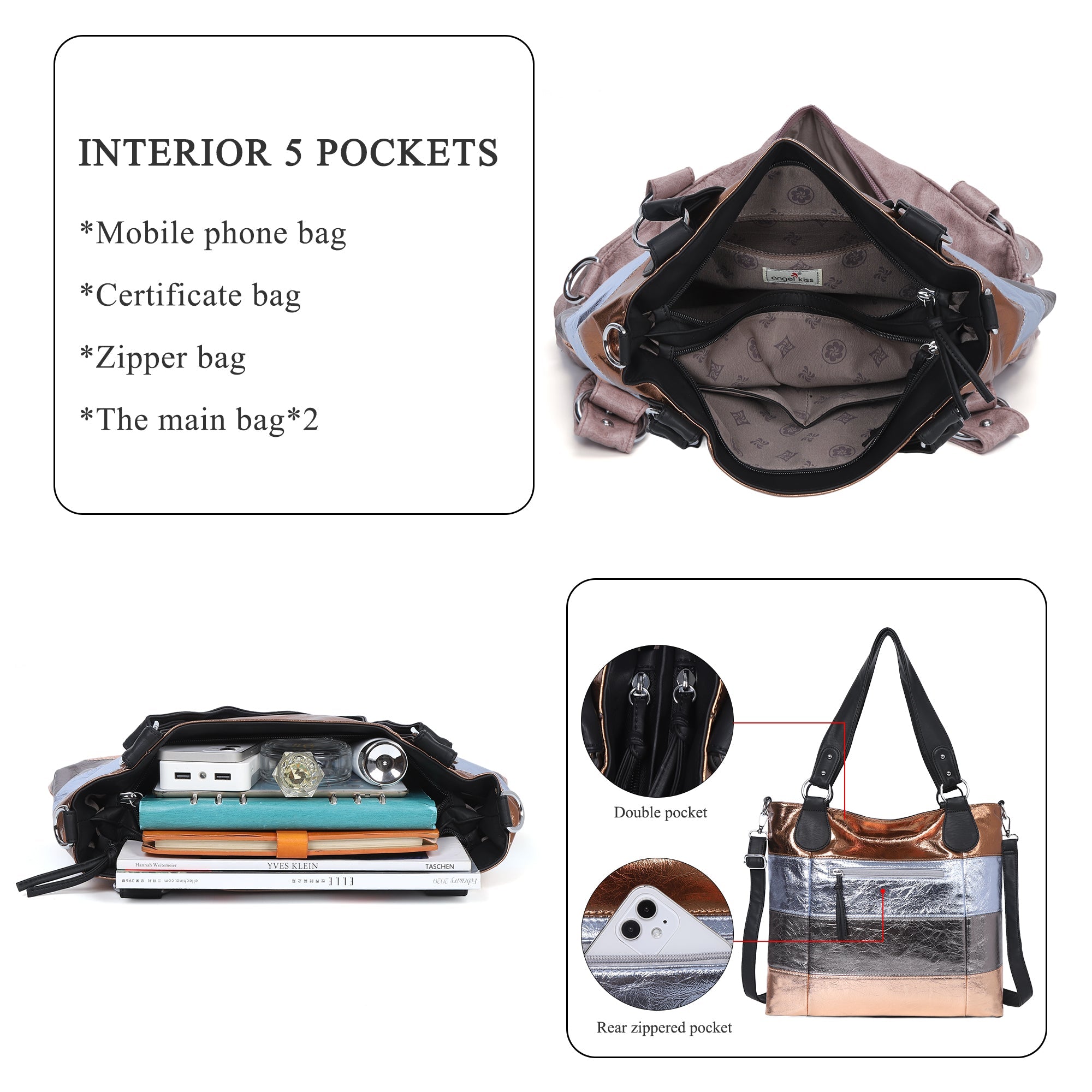 Soft Washed PU Leather Shoulder Crossbody Handbags