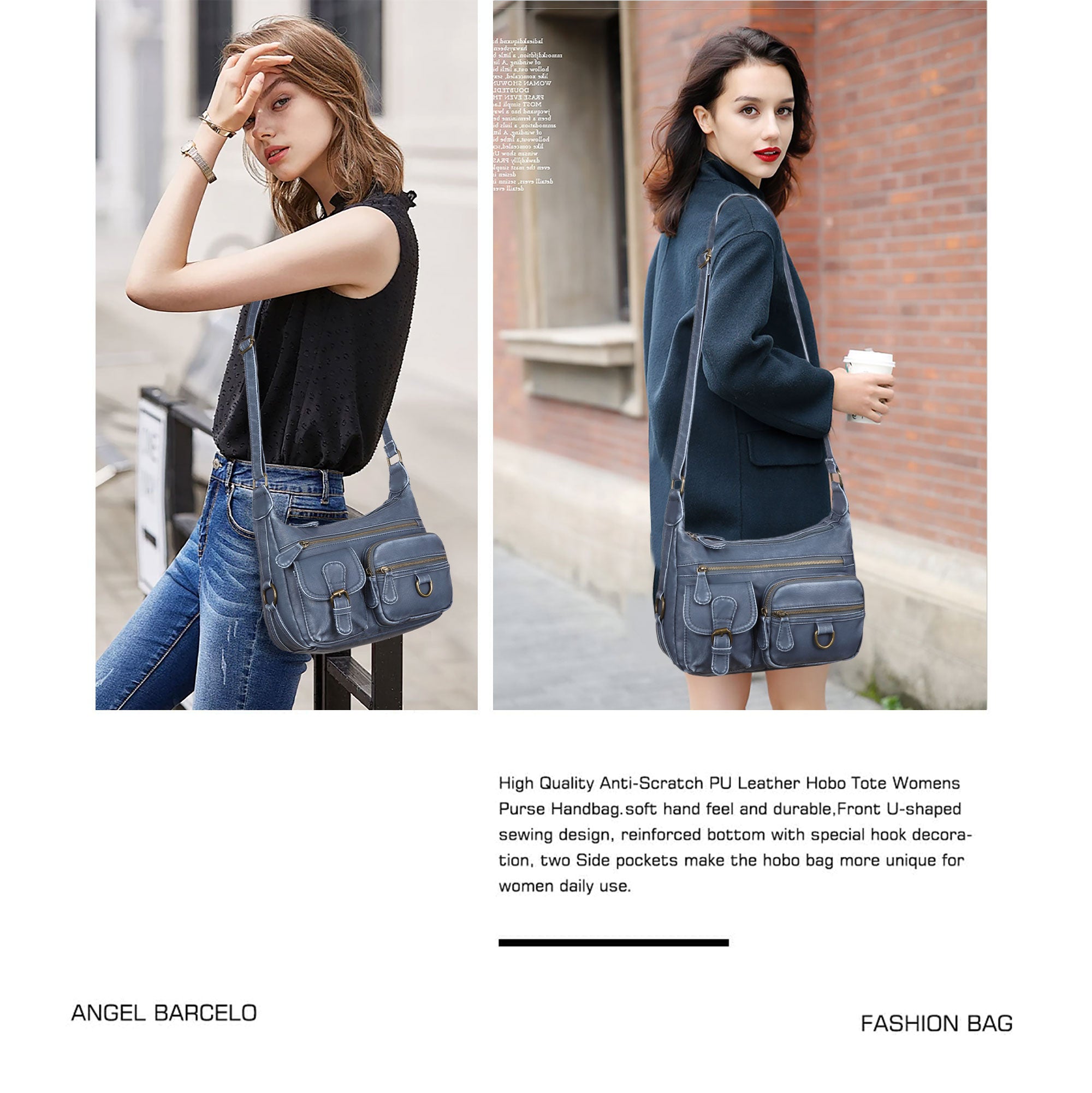 Refined Vegan Leather Crossbody Bag (Small)