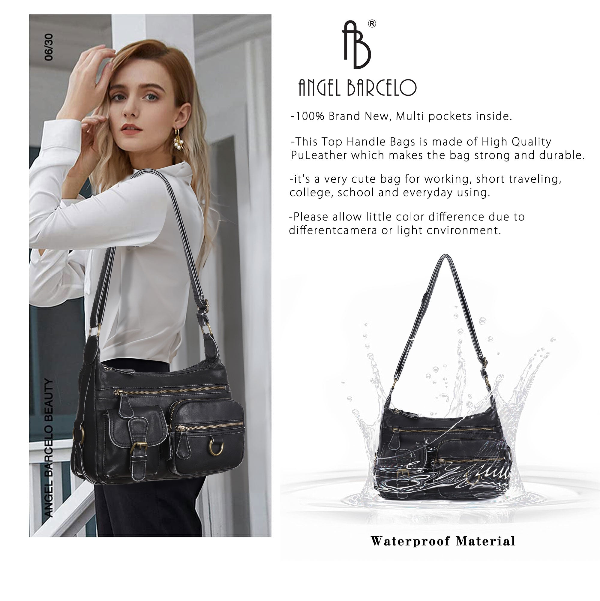 Refined Vegan Leather Crossbody Bag (Small)