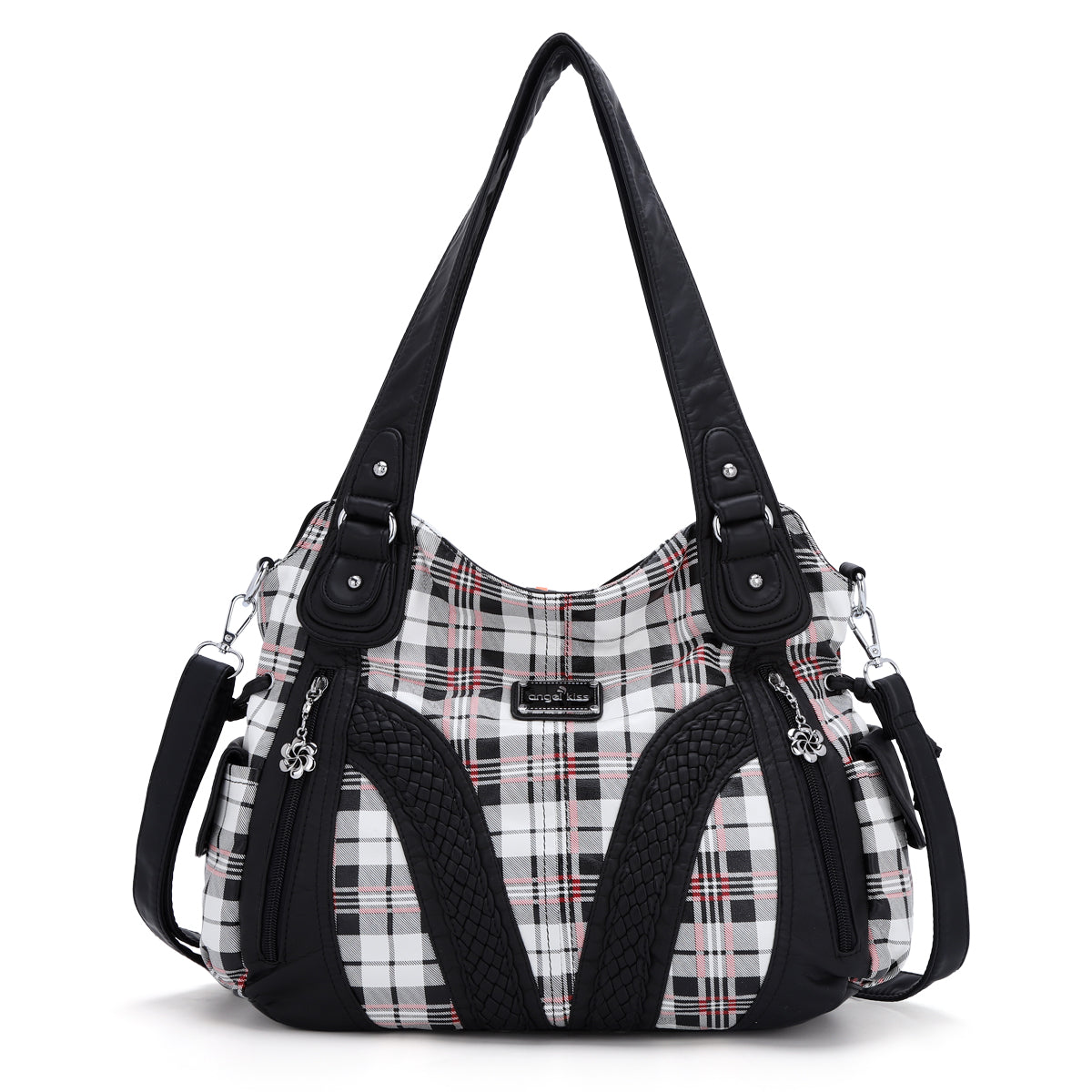 Y2K Leopard Patchwork Hobo Shoulder Bag