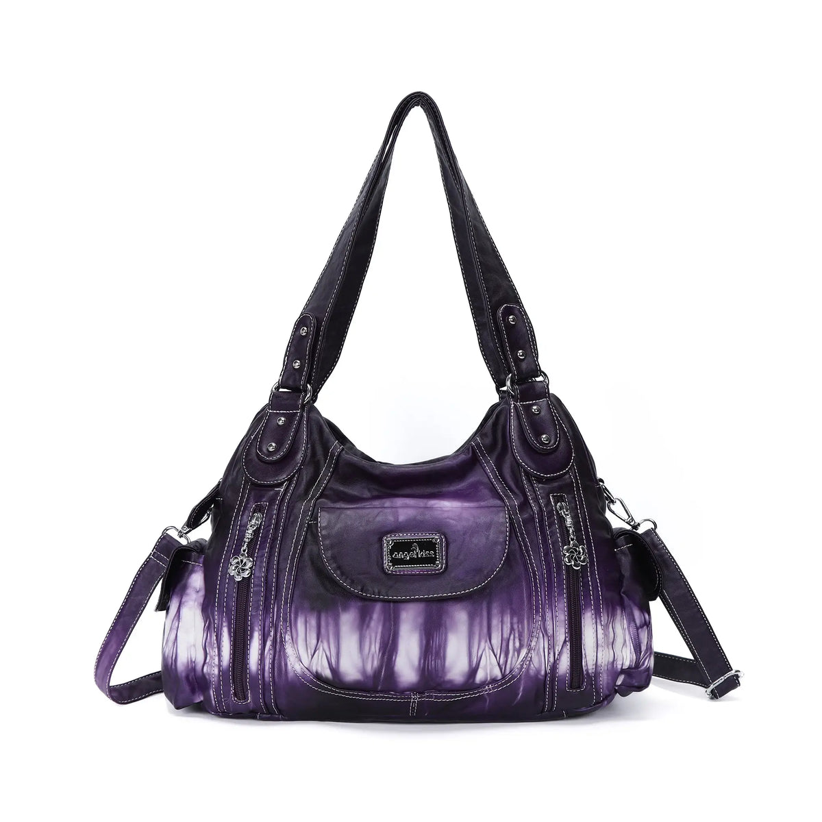 Women  Handbag With High Quality Washed PU Multi-function Bag