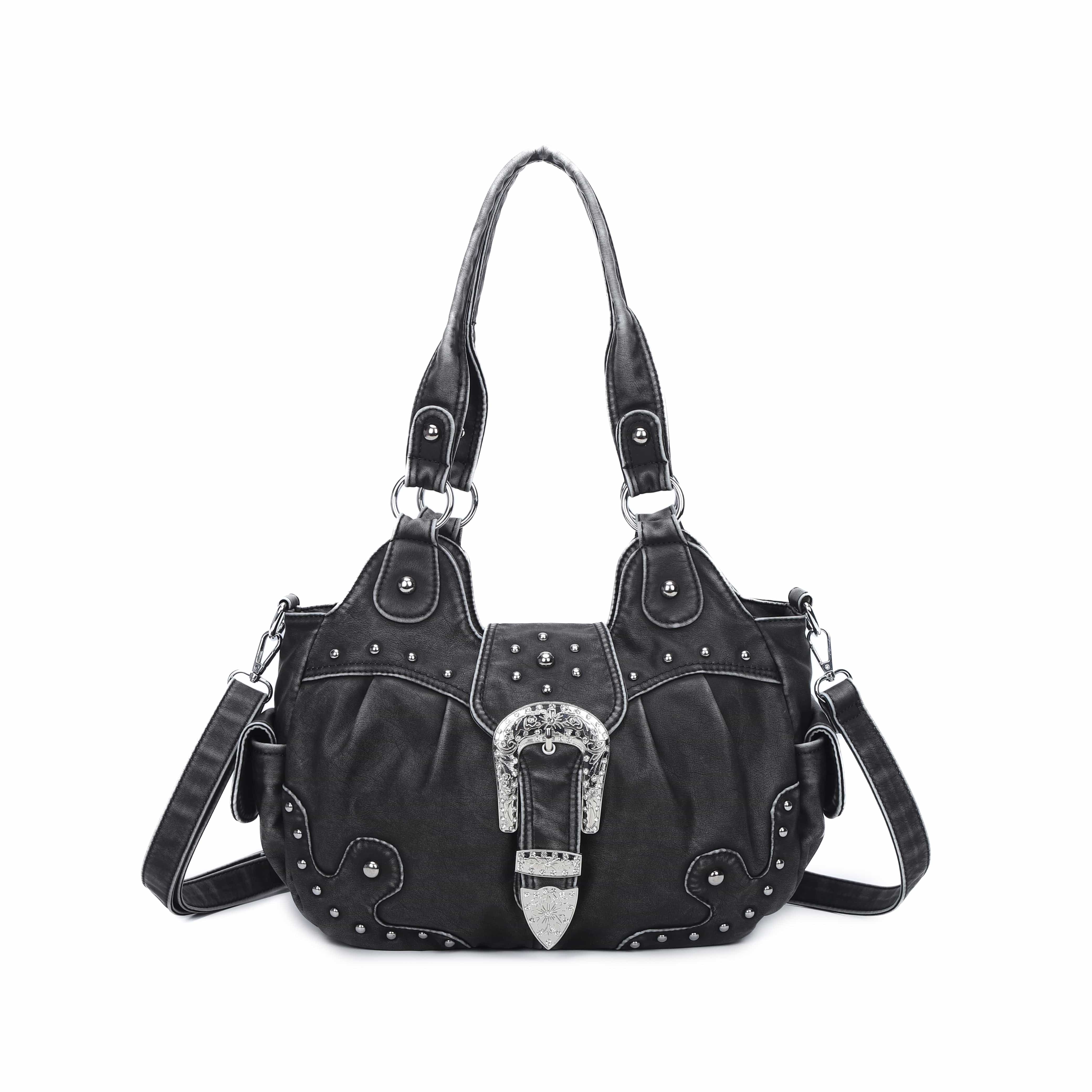 Everyday Hobo Shoulder Bag with Contrast Trim Details