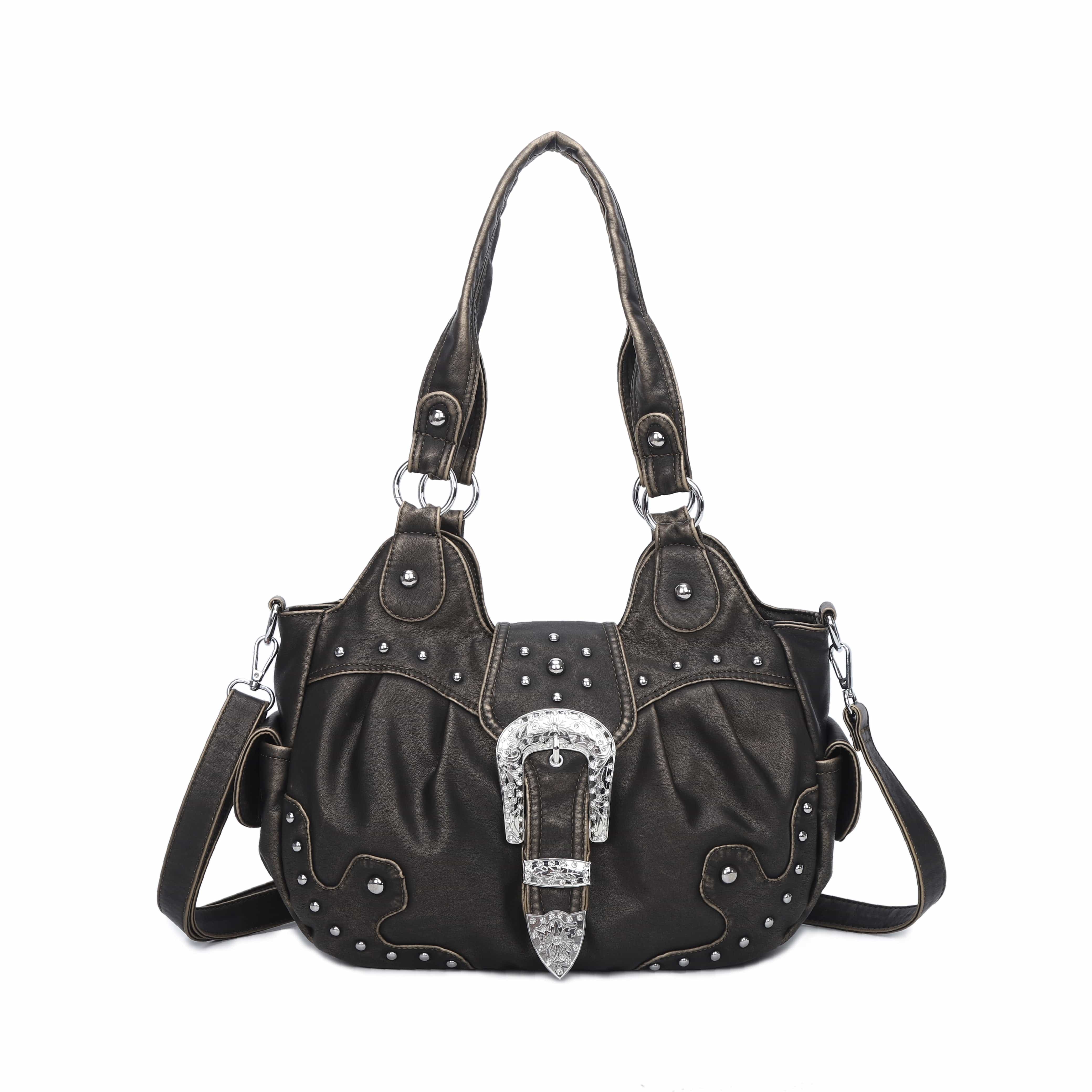 Everyday Hobo Shoulder Bag with Contrast Trim Details