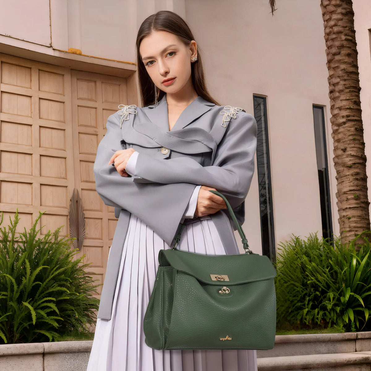 Angelkiss Elegant Urban Tote | Leather Shoulder Bag for Women