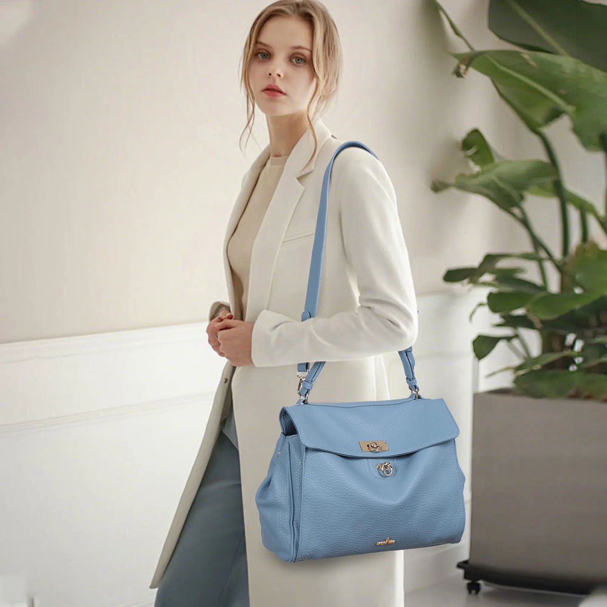 Angelkiss Elegant Urban Tote | Leather Shoulder Bag for Women