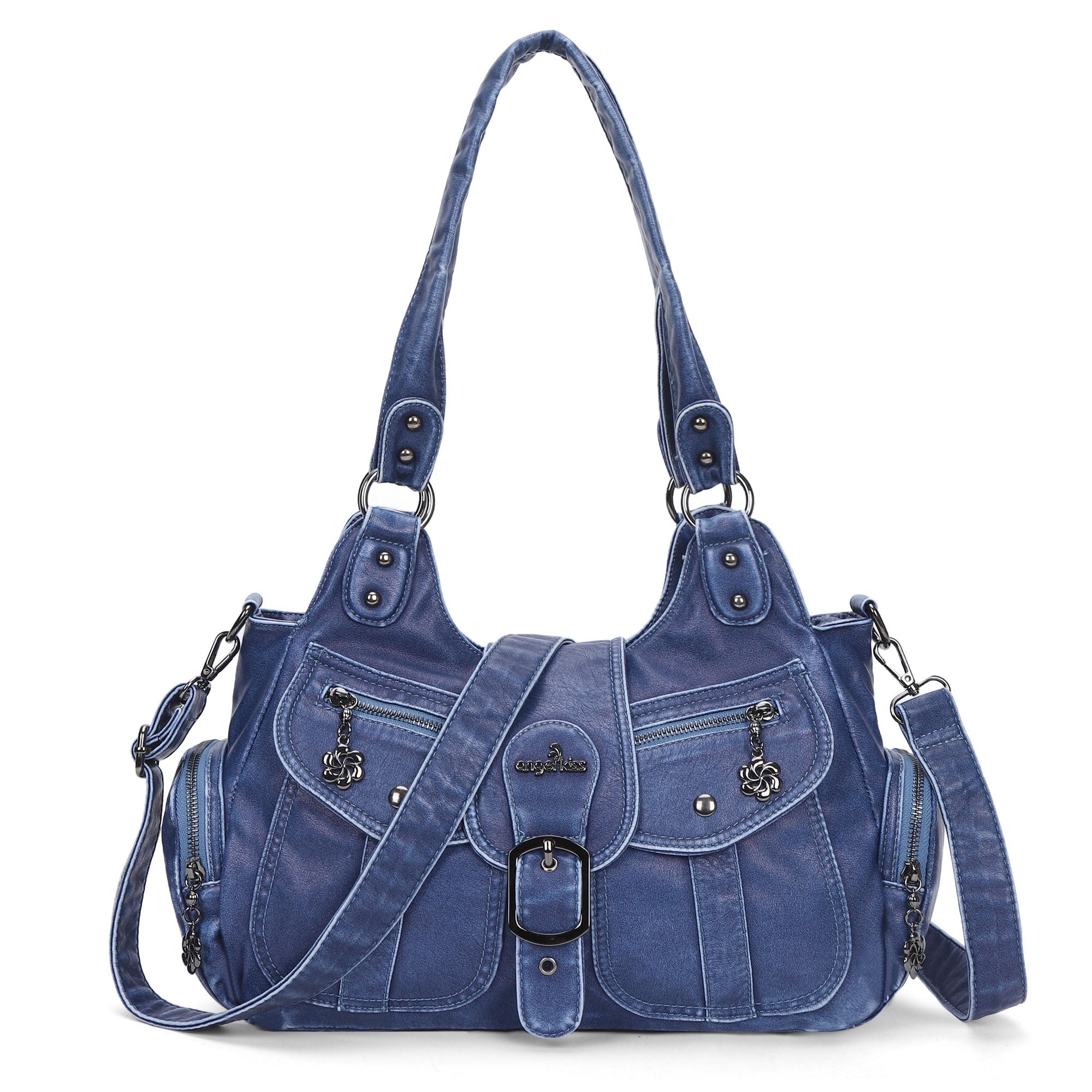 Women's Retro Fashion Multi-compartment Large Capacity Hobo Bag