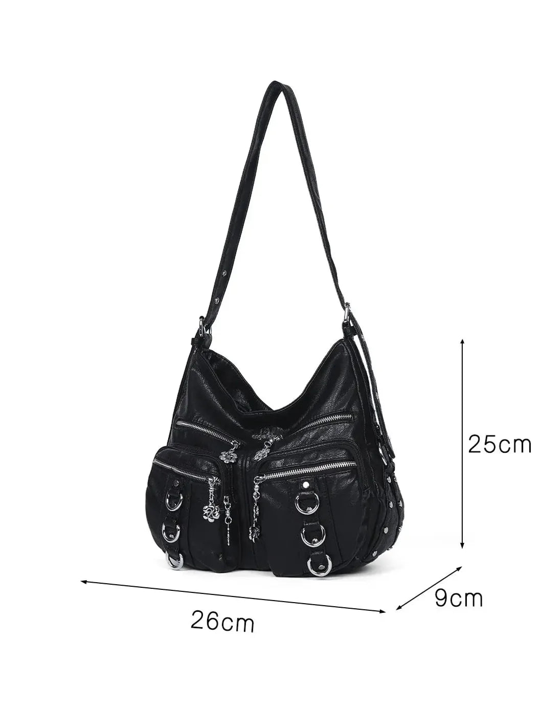 Vintage Wash Multi-functional Tote & Crossbody Bag – Stylish Daily Use
