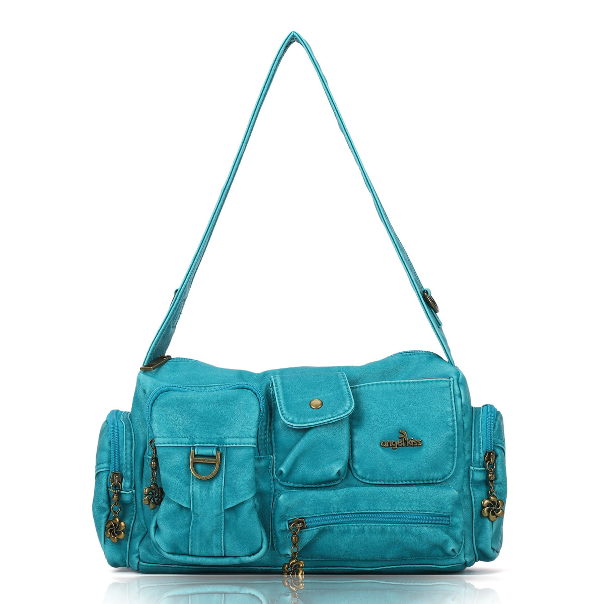 Utility Multi-Pocket Satchel Shoulder & Crossbody Bag