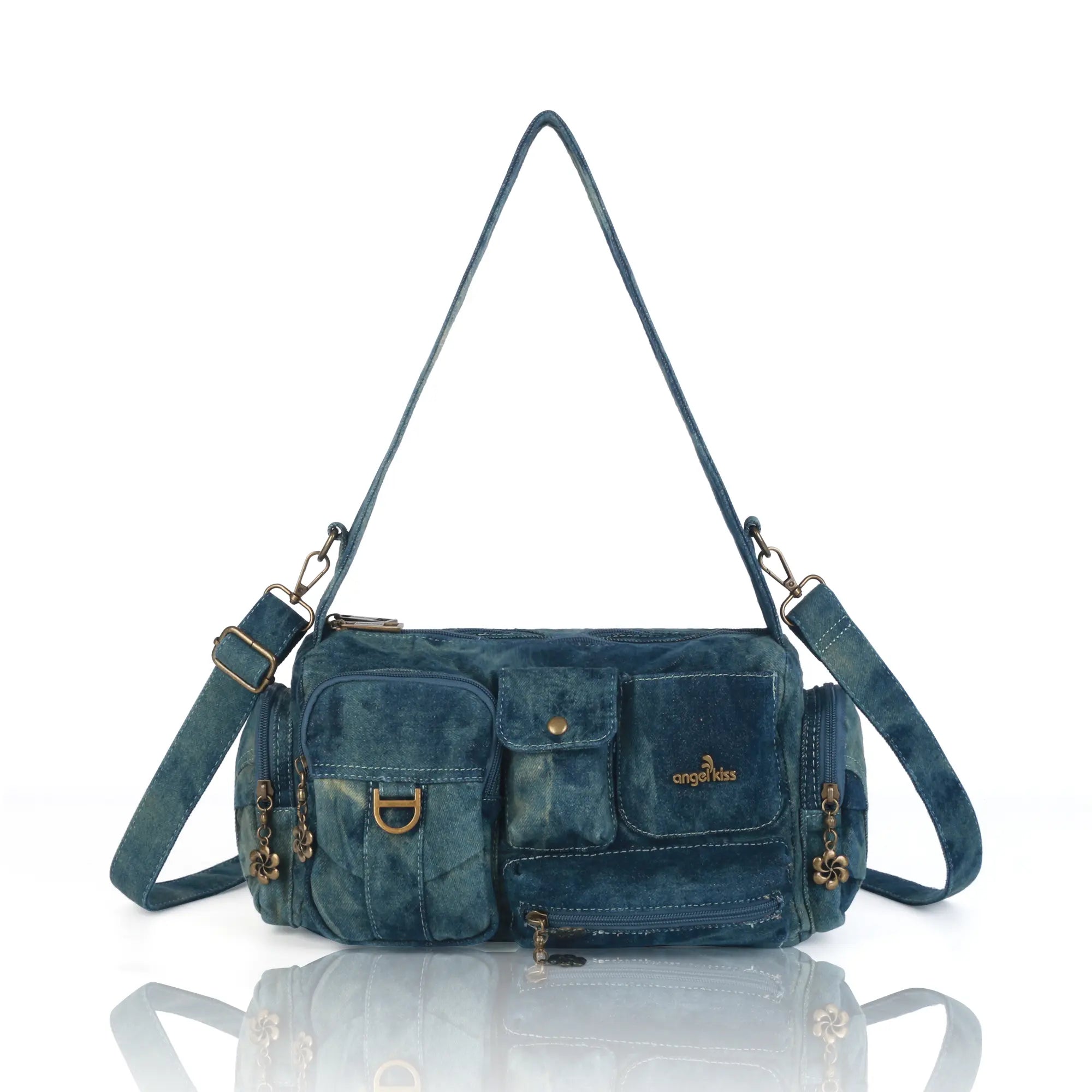 Utility Multi-Pocket Satchel Shoulder & Crossbody Bag