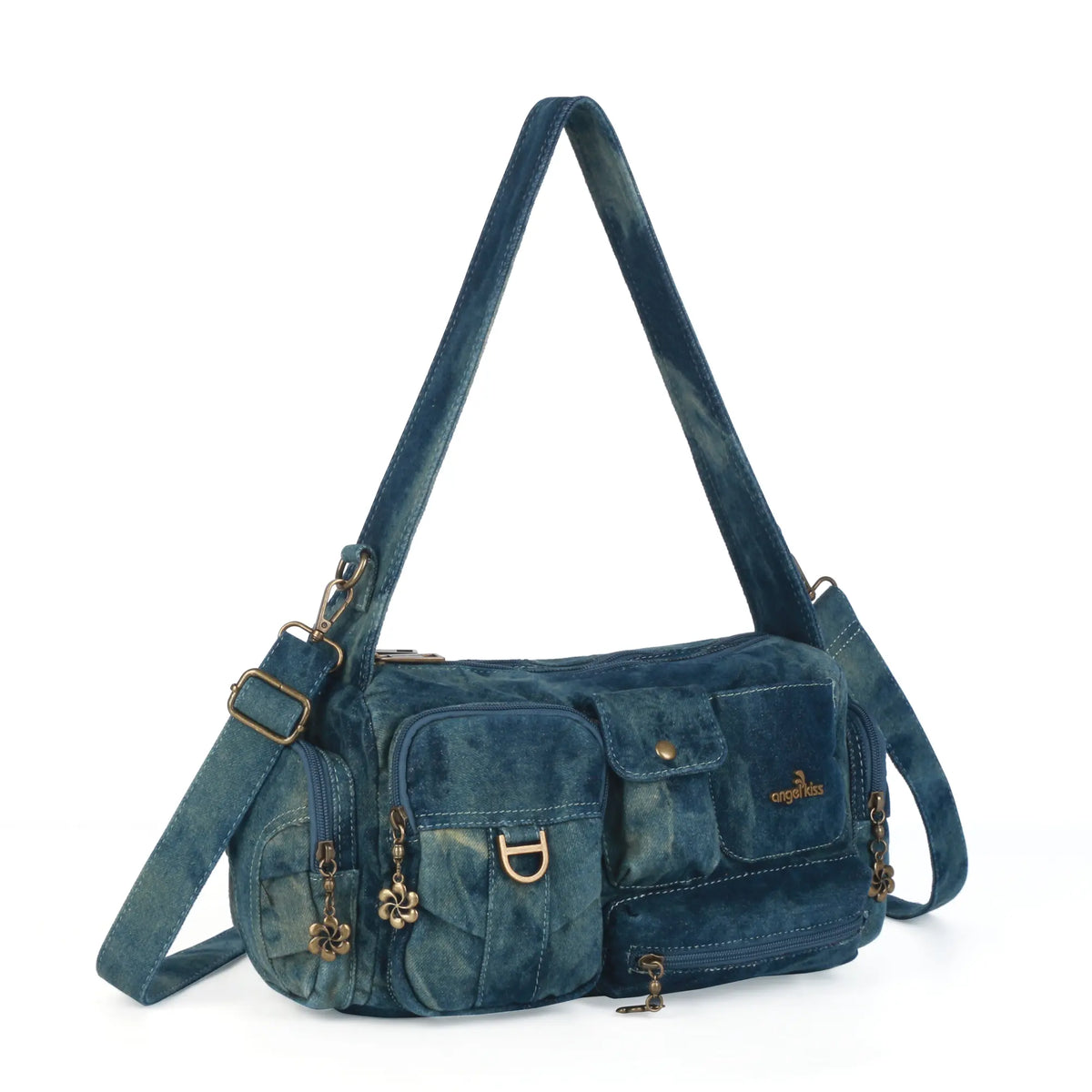 Utility Multi-Pocket Satchel Shoulder & Crossbody Bag