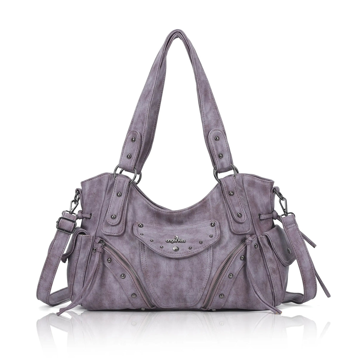 Vintage Textured Vegan Leather Bag – Subtle Luxury
