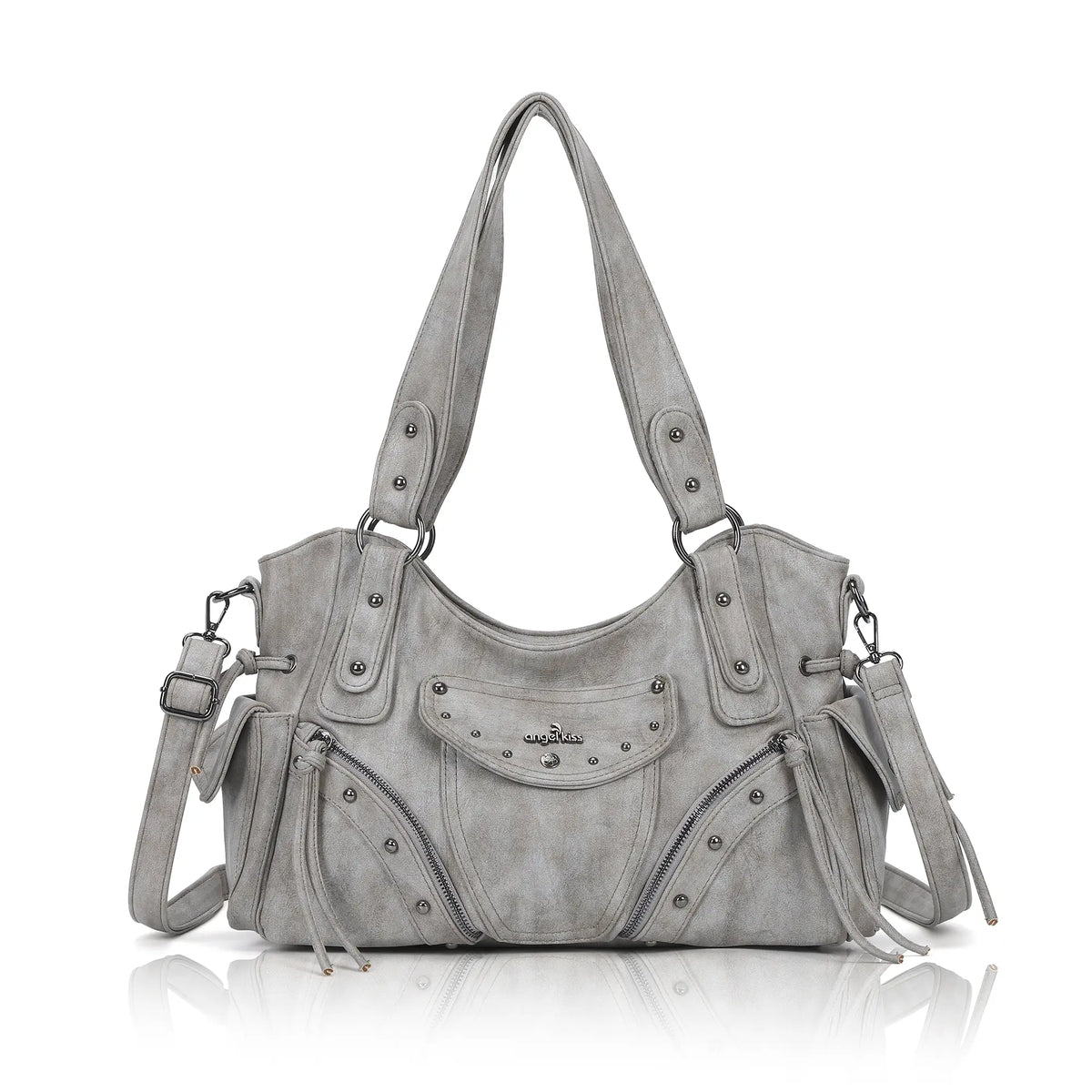 Vintage Textured Vegan Leather Bag – Subtle Luxury