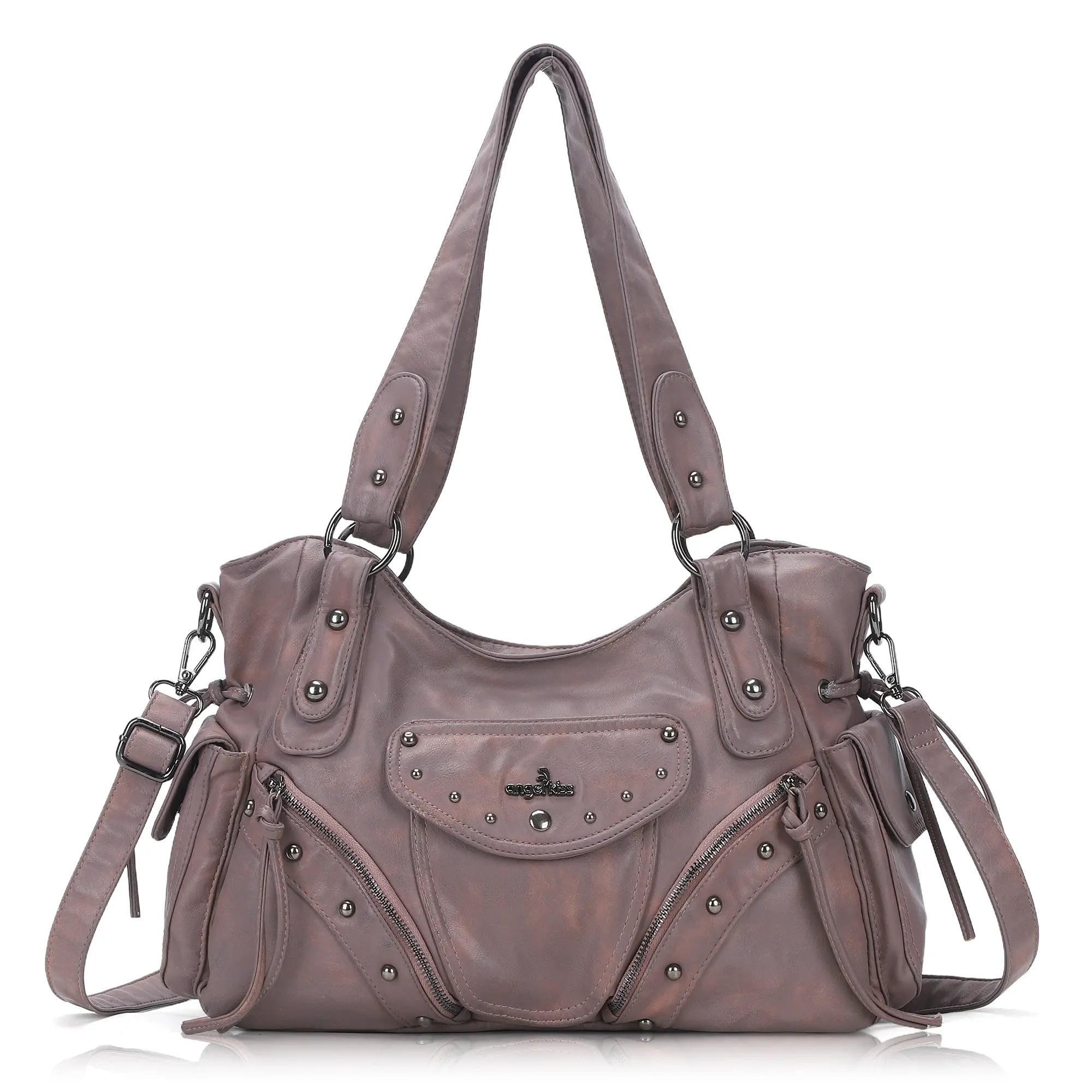 Vintage Textured Vegan Leather Bag – Subtle Luxury