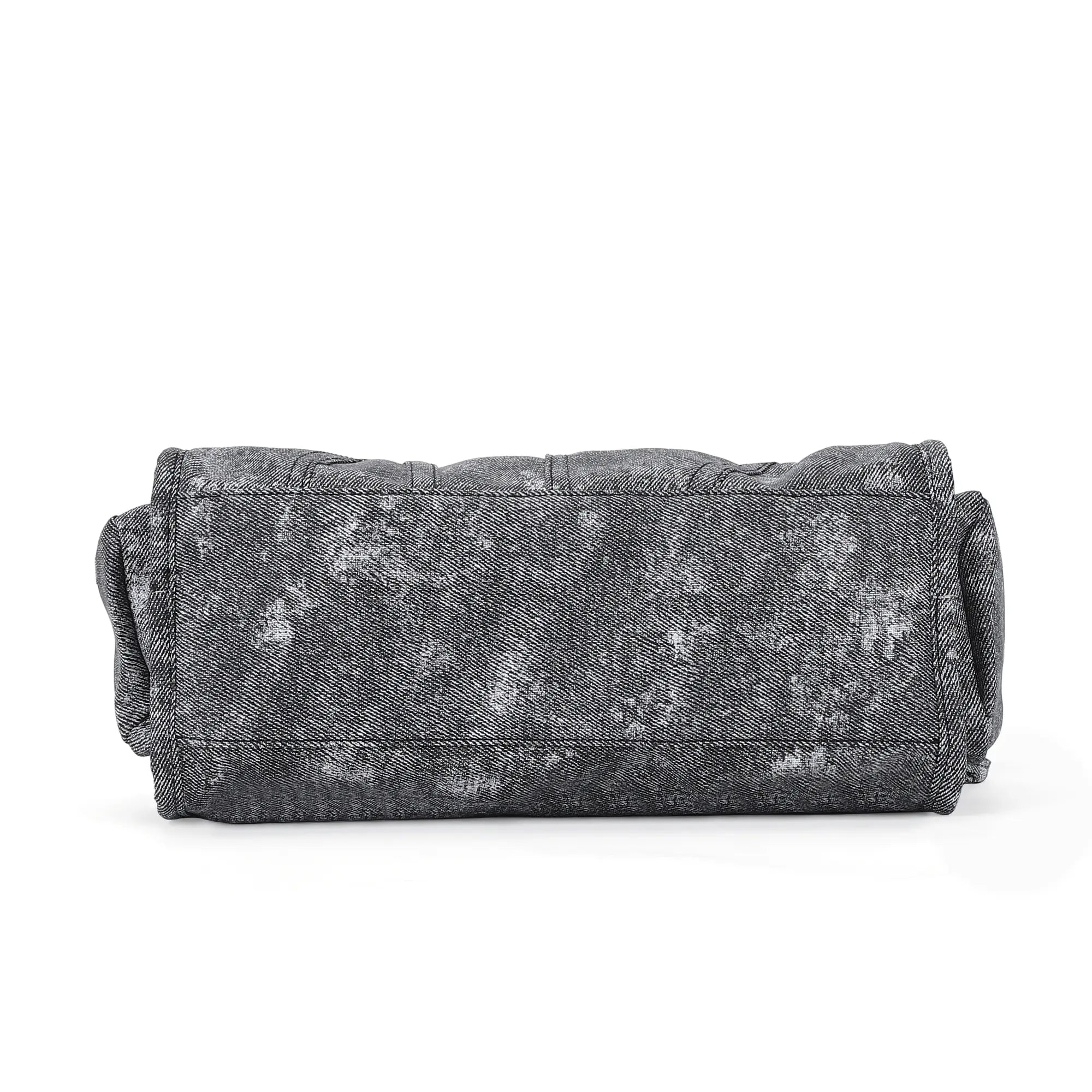 Printed Texture Satchel Top Handle Crossbody Bag for Easy Daily Outings