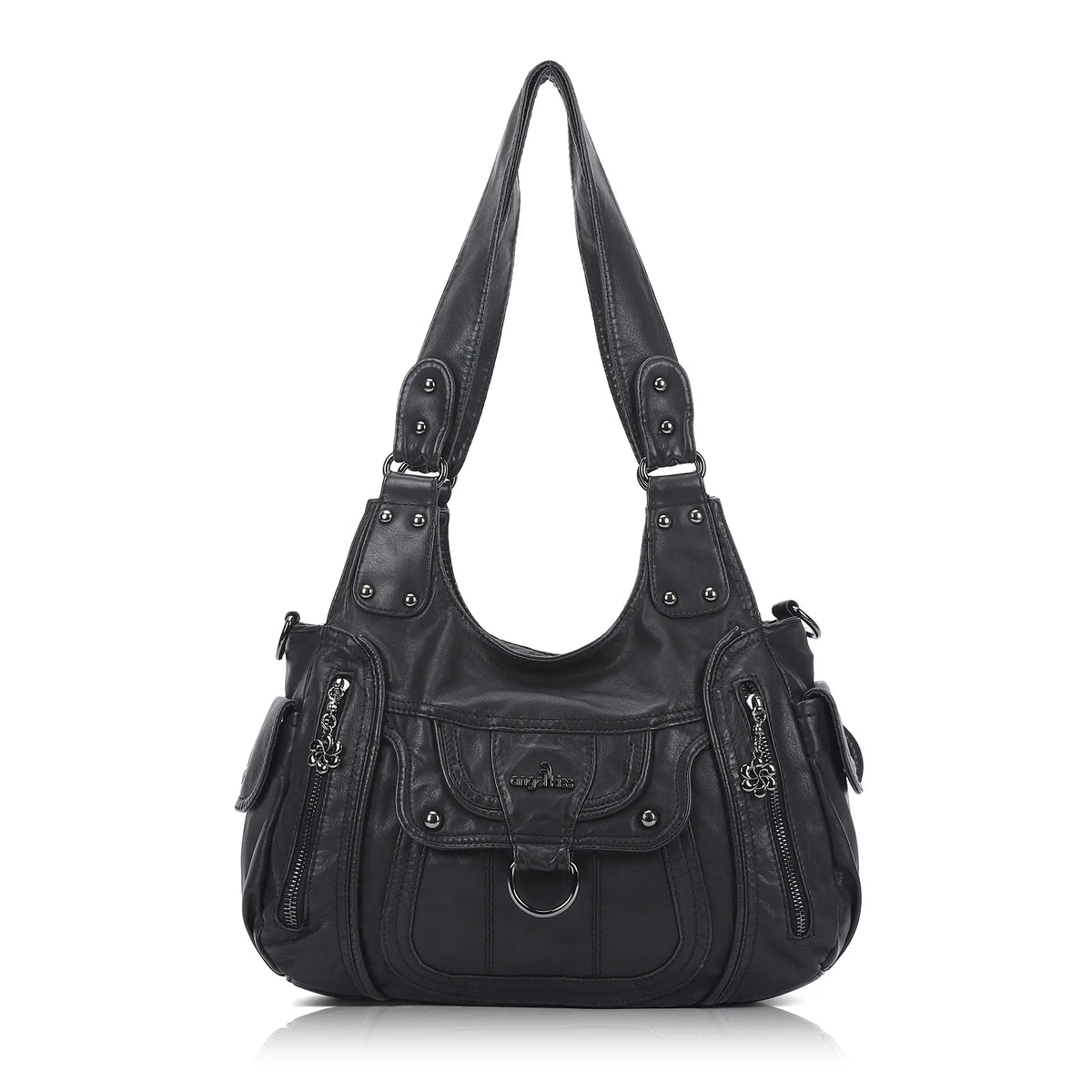 Vintage Slouchy Moto Shoulder Purse